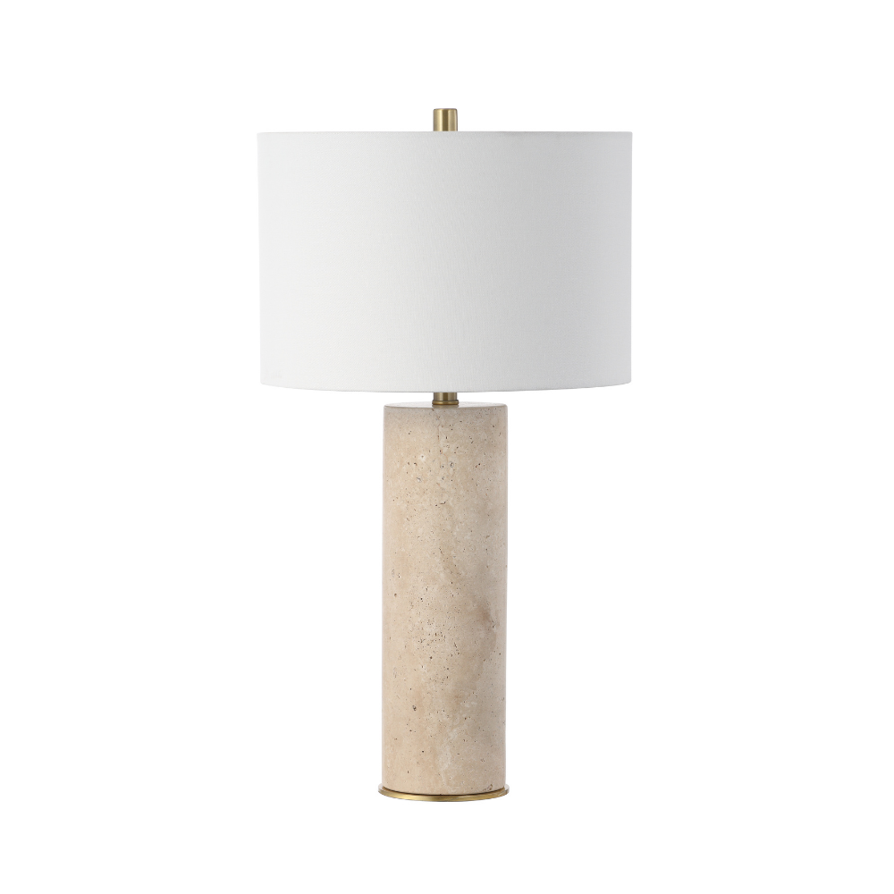 Vintage Wooden Barrel Table Lamp - Rustic Industrial Decor for Living Room, Bedroom & Office - Handcrafted Distressed Finish with Edison Bulb Compatibility