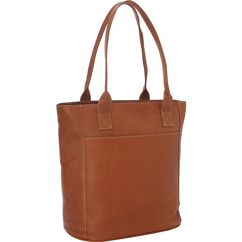 Premium XL Laptop Tote Bag for Women & Men - Stylish Saddle Brown Work Bag Fits 15-17 Inch Laptops - Perfect for Office, Business Travel & College (One Size)