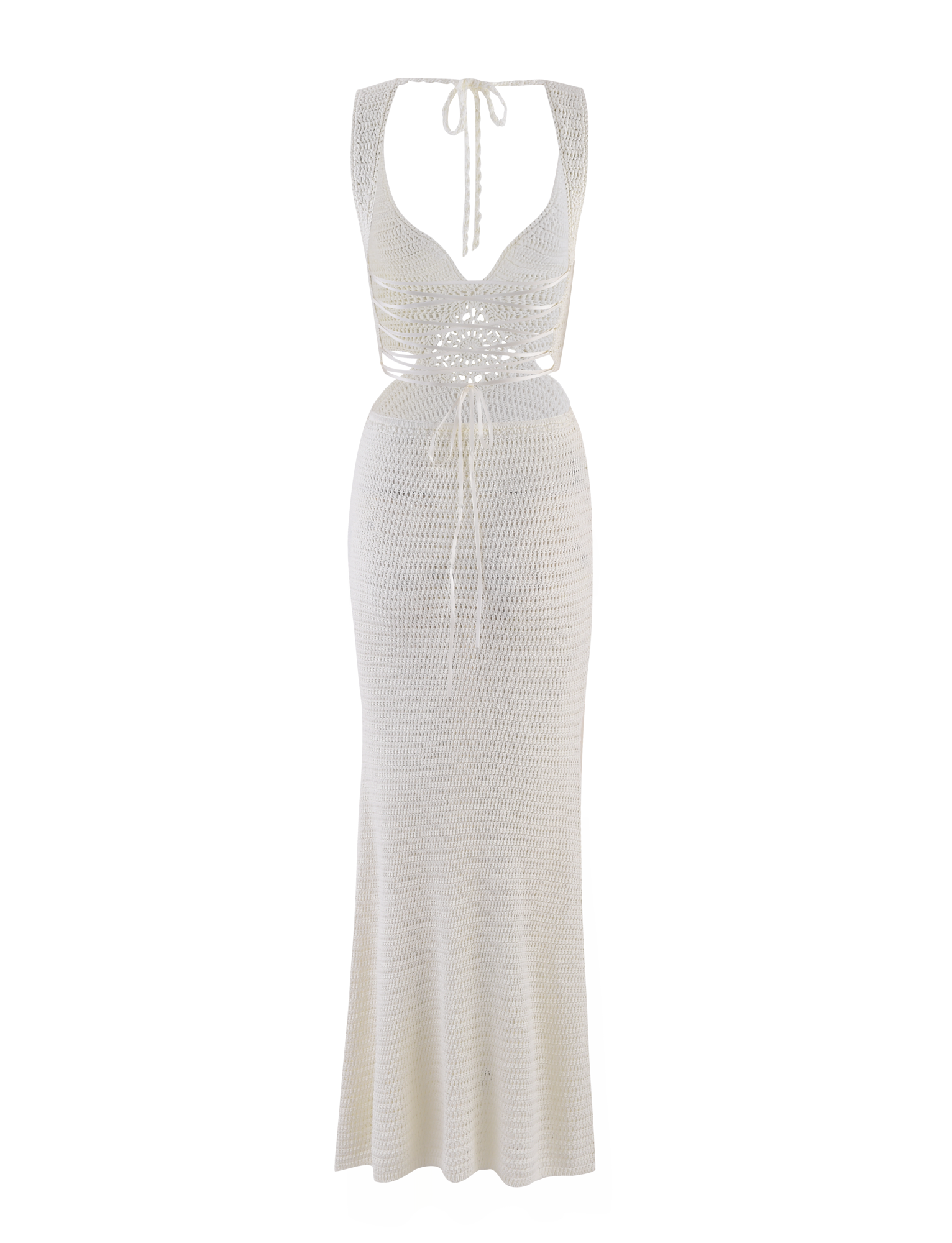Jonah Maxi Dress in Cream - Elegant Long Flowy Dress for Women, Perfect for Summer, Beach, Vacations & Casual Outings