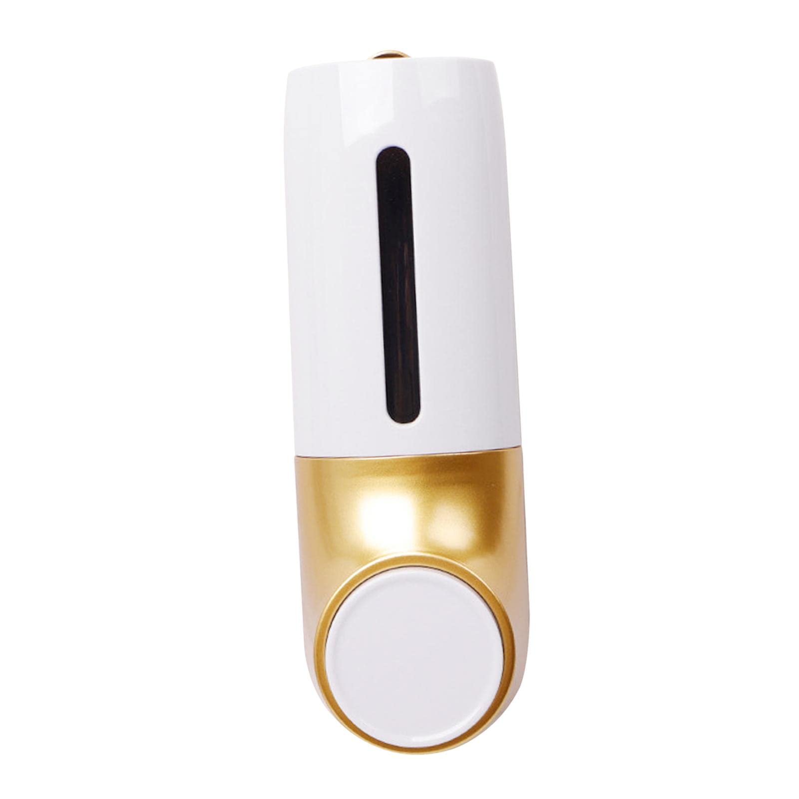 Gazechimp Wall Mount Manual Pump Soap Dispenser - Golden Single Head for Liquid Soap, Shampoo & Lotion | Perfect for Kitchen, Bathroom, Washroom & Toilet Organization