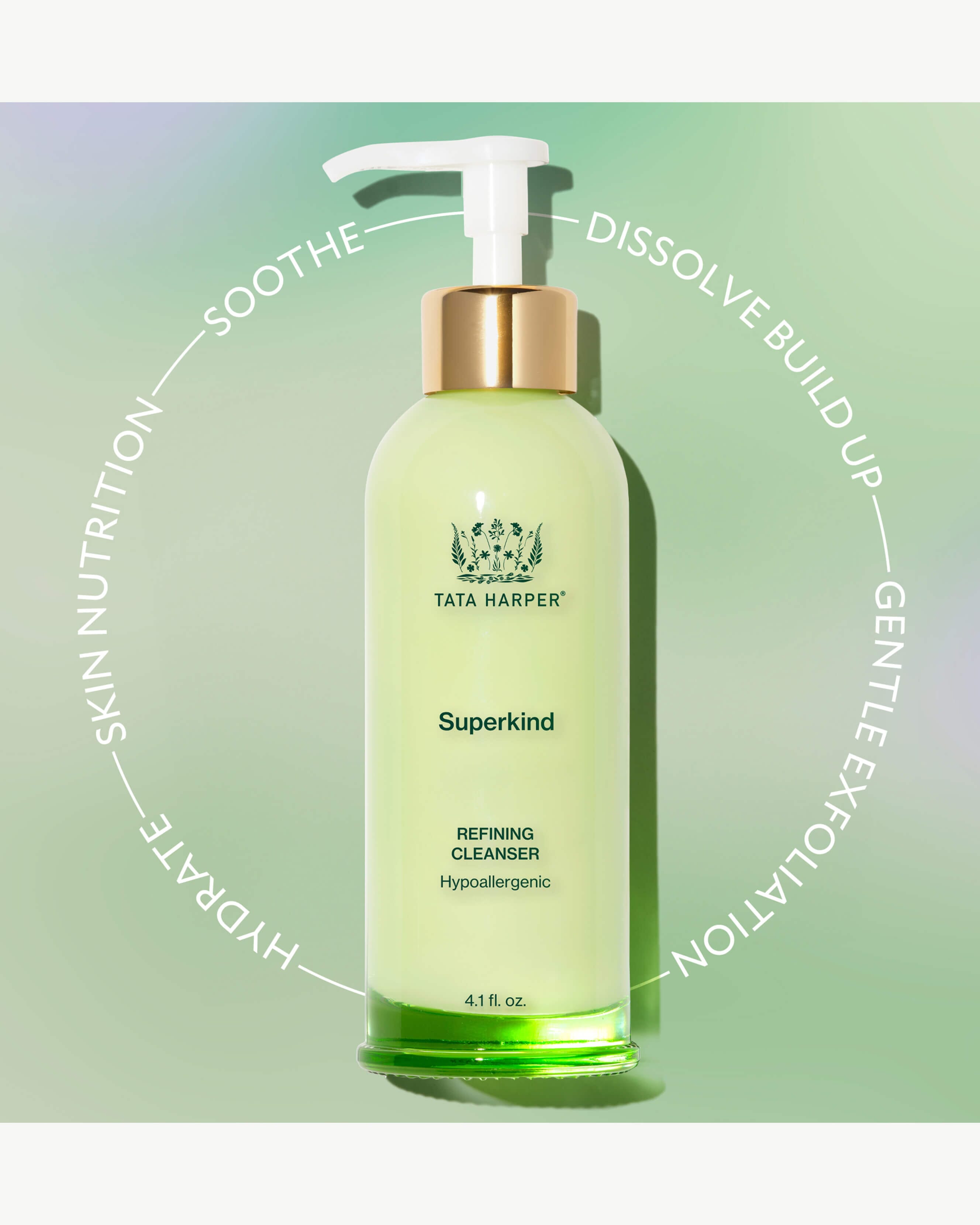 SUPERKIND Refining Cleanser - Gentle Exfoliating Face Wash for Sensitive Skin | Daily Skincare Routine, Acne Treatment & Pore Minimizing