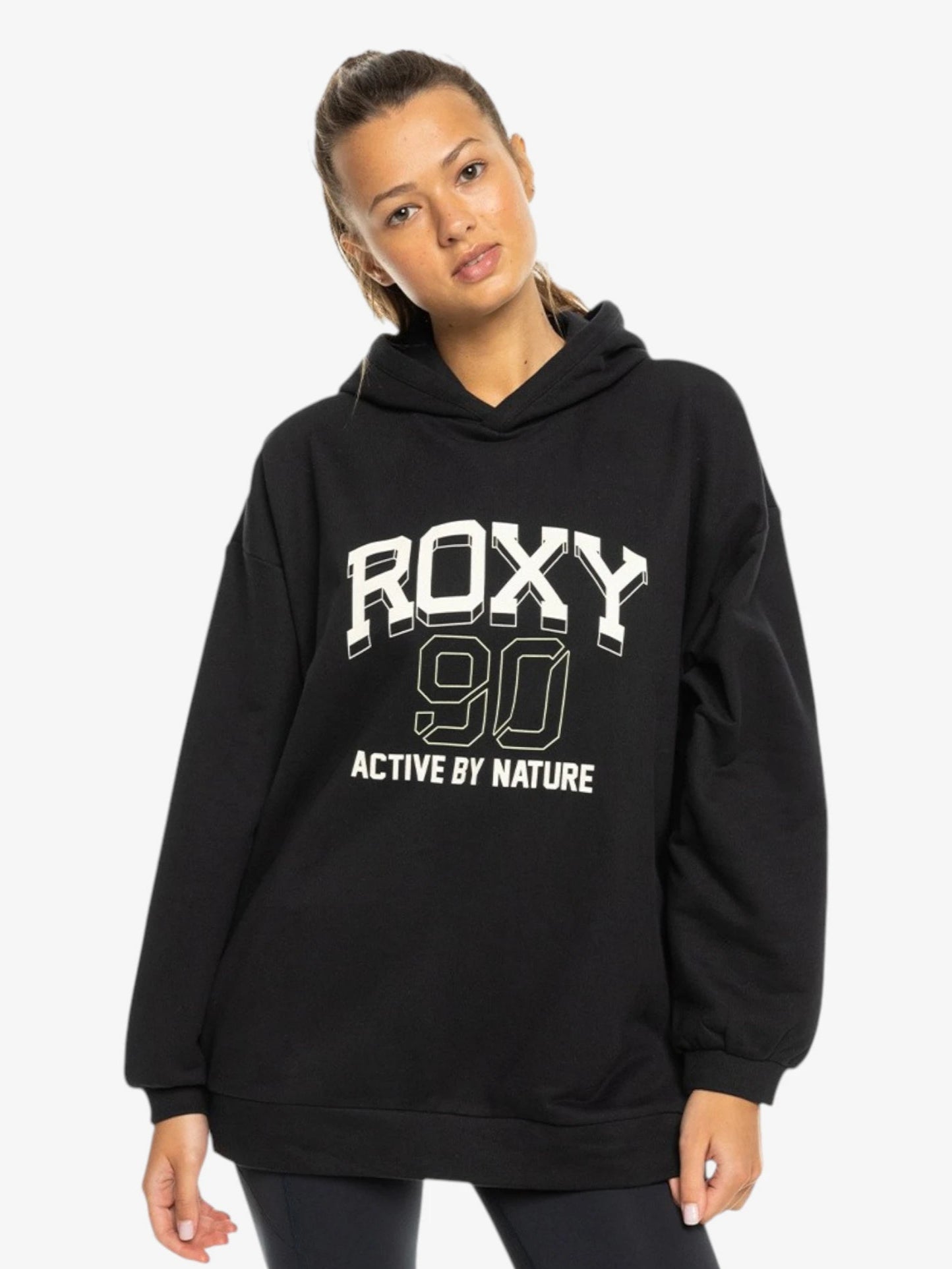 Roxy Essential Energy Black Hoodie - Women's Casual Pullover Sweatshirt for Outdoor Activities & Everyday Wear