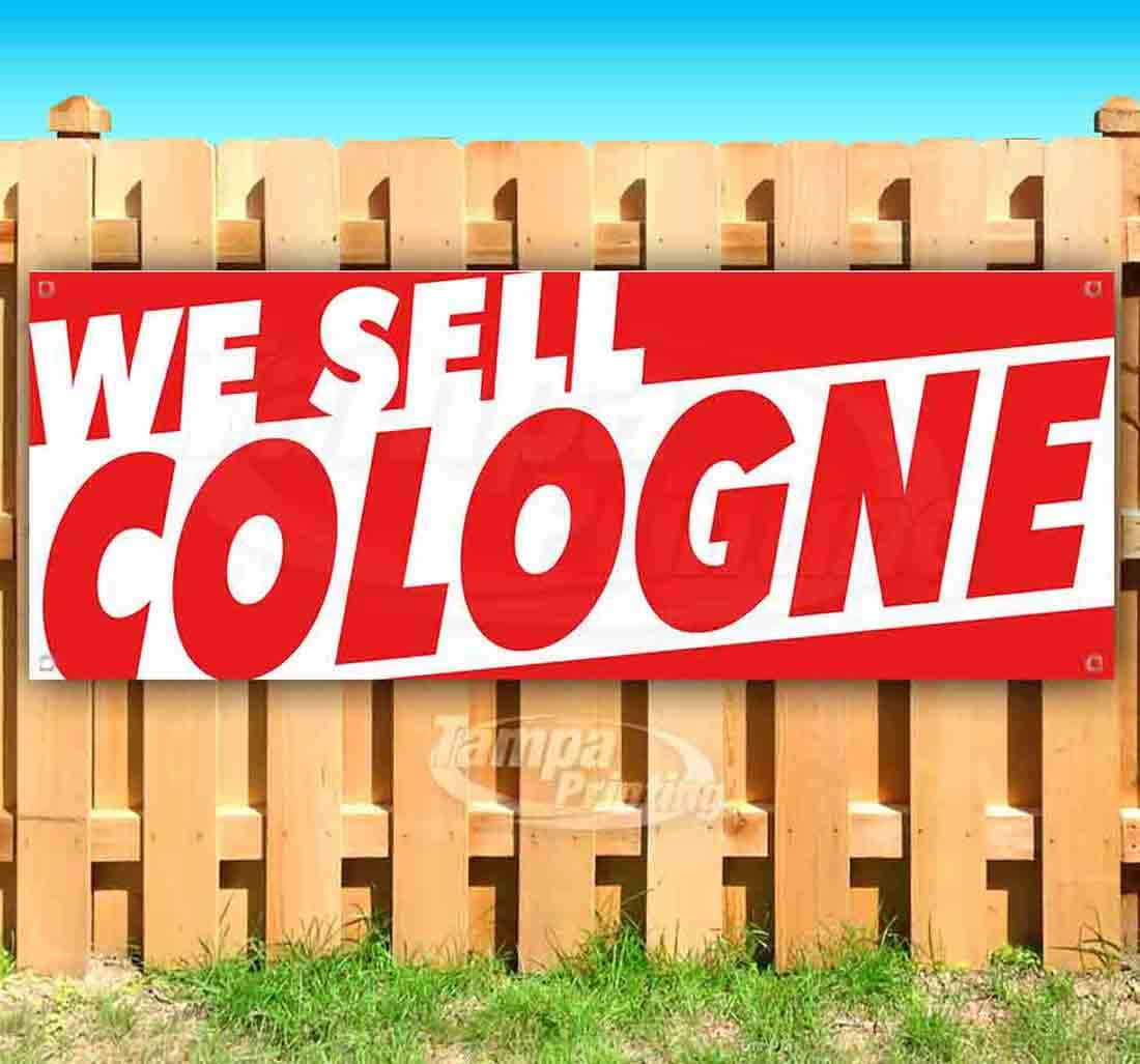 Premium 13 oz Heavy-Duty Vinyl Cologne Banner with Metal Grommets - Single-Sided Non-Fabric Advertising Sign for Retail Stores & Trade Shows