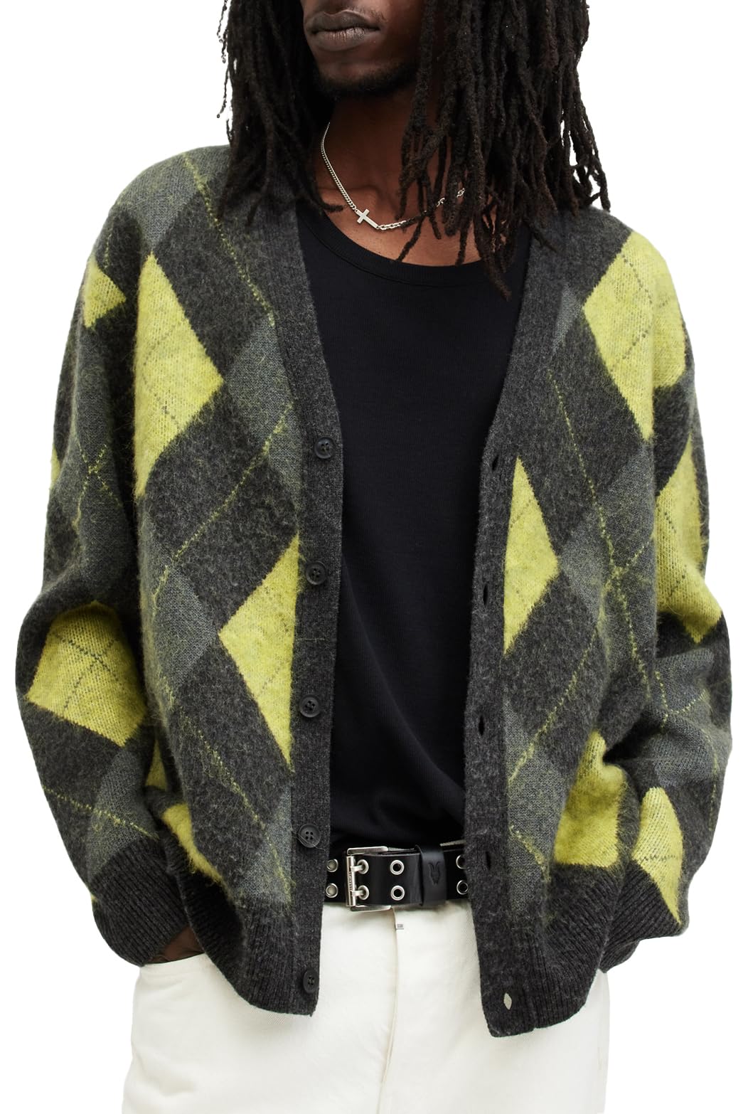 Stylish Men's Joker Cardigan Sweater - Vintage Inspired Knitwear for Casual Outfits & Cosplay