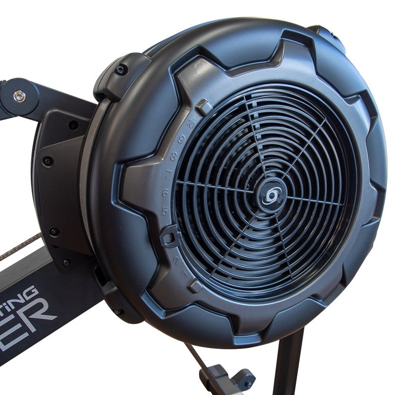 Ergo6.3 Self-Generating Air Rower - Premium Home Rowing Machine for Full-Body Workout - Perfect for Home Gym, Cardio Training & Weight Loss
