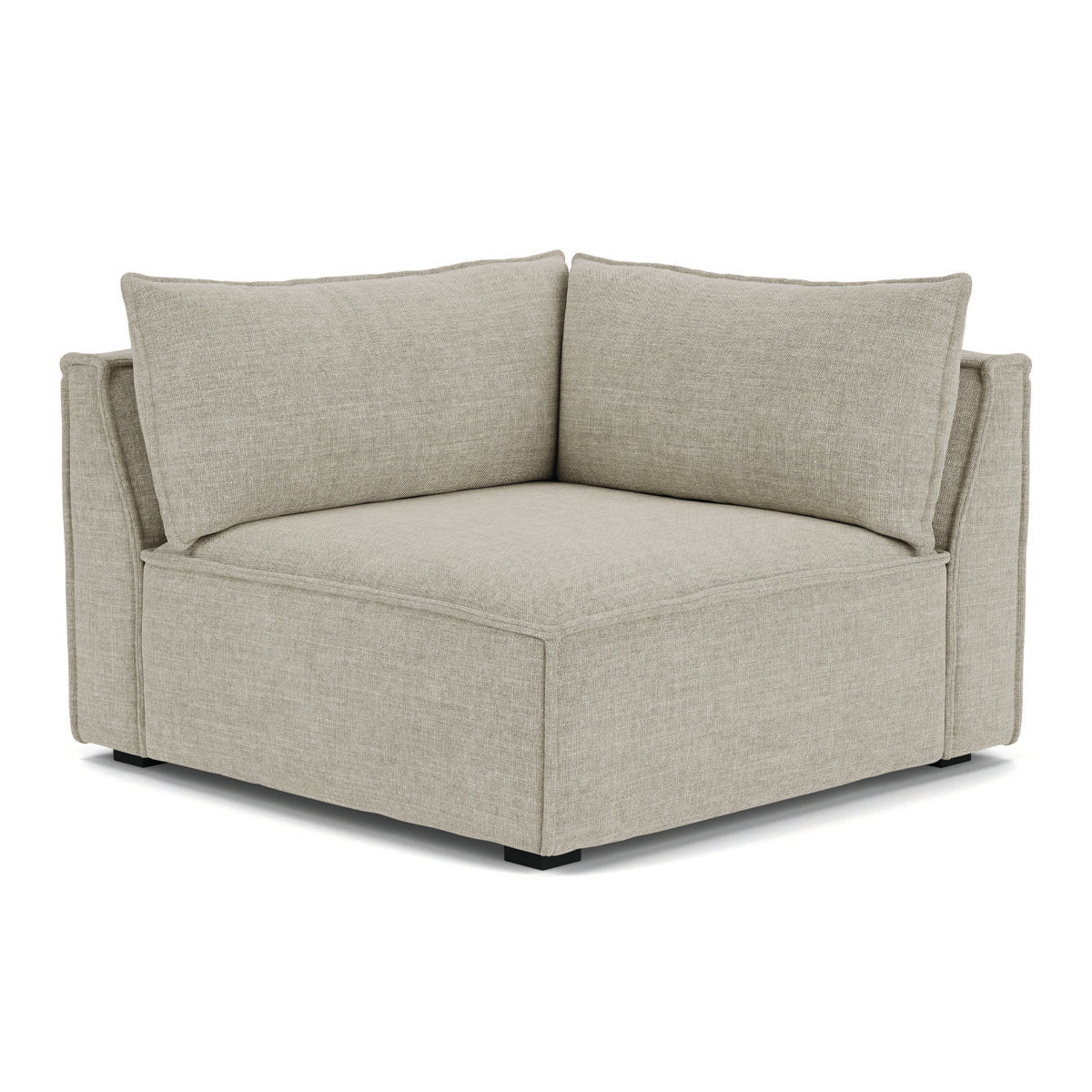 Stylish Daphne Fabric Left Corner Modular Sofa - 1 Seater Modern Living Room Furniture for Small Spaces & Apartments