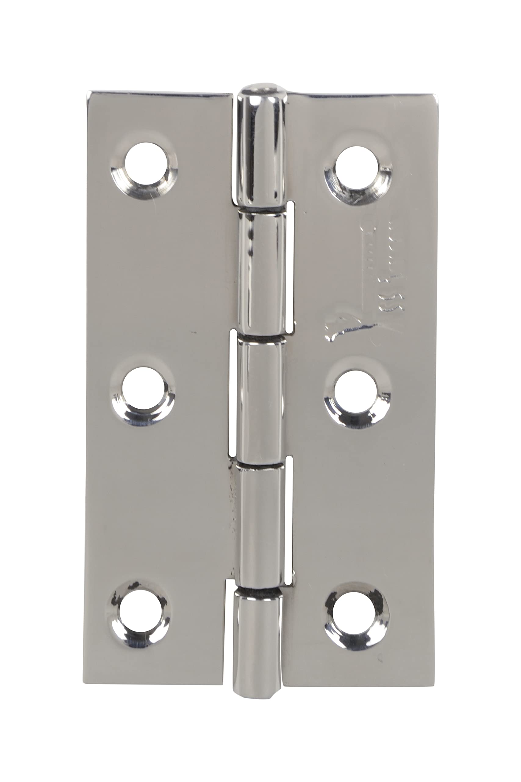 2 Inch Stainless Steel Cabinet Hinges - 25 Pack with 150pcs Screws - Mirror Polished, Heavy Duty & Durable for Kitchen Cabinets, Wardrobes & Furniture - 2