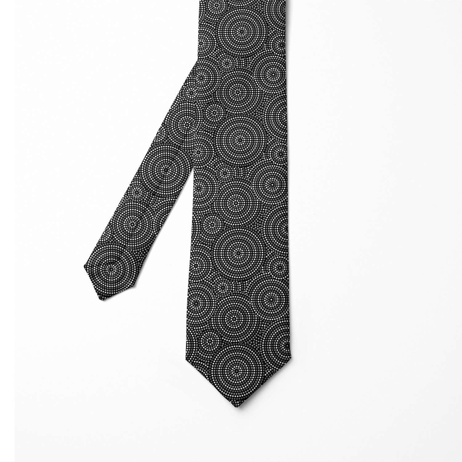 Ambesonne Men's Necktie - Aboriginal Art Design, 3.7