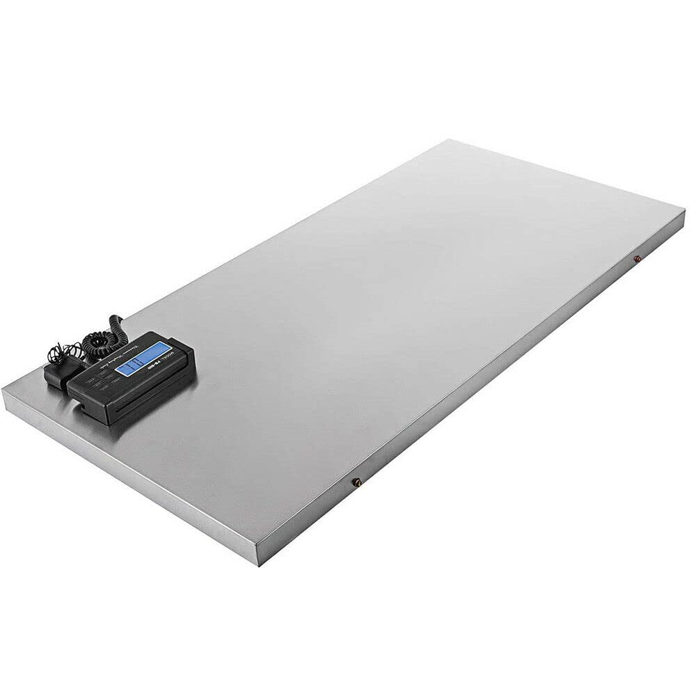 500kg/1100Lbs Heavy Duty Digital Livestock Scale with Large 103x53cm Stainless Steel Platform - Accurate Weighing for Animals, Pets & Farm Use (Cattle, Sheep, Pigs, Dogs, Cats, Goats) - Ideal for Veterinary Clinics, Farms, Animal Husbandry & Shipping