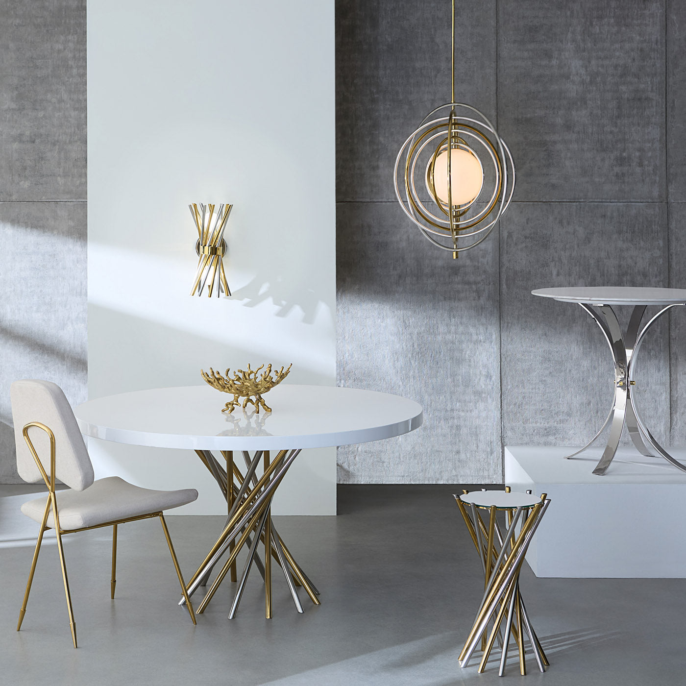 Modern Electrum Accent Table - Stylish Side Table for Living Room, Bedroom & Office - Perfect for Home Decor, Coffee Table Alternative & Small Space Furniture