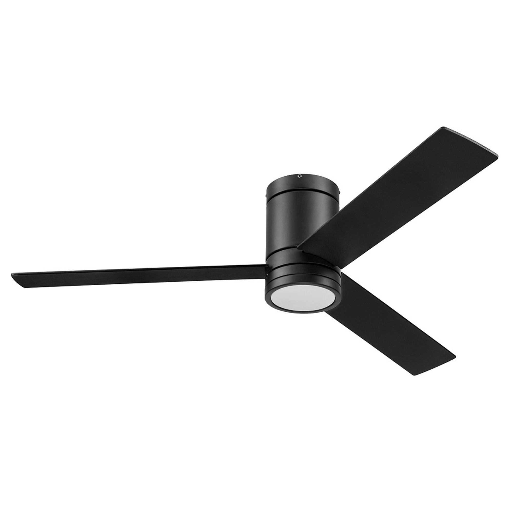 52 Inch Matte Black Ceiling Fan with Remote Control - Energy Efficient, Quiet Operation for Living Room, Bedroom, or Office
