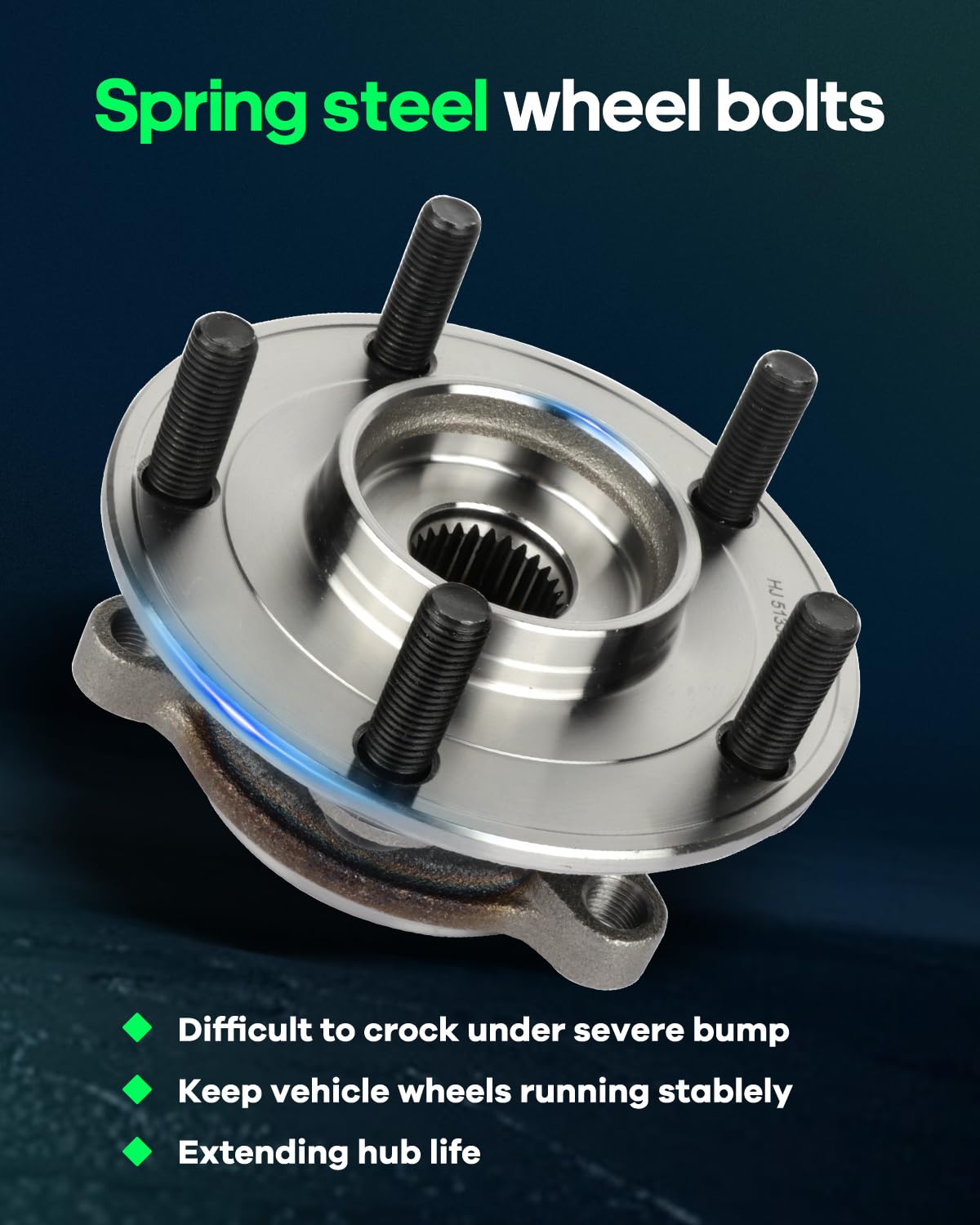 SCITOO Wheel Hub Bearing for Mazda 3 & CX-3 2014-2017 - Smooth Ride & Durability