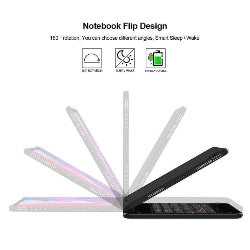 360° Rotatable Bluetooth Keyboard Case for iPad Air 4 10.9