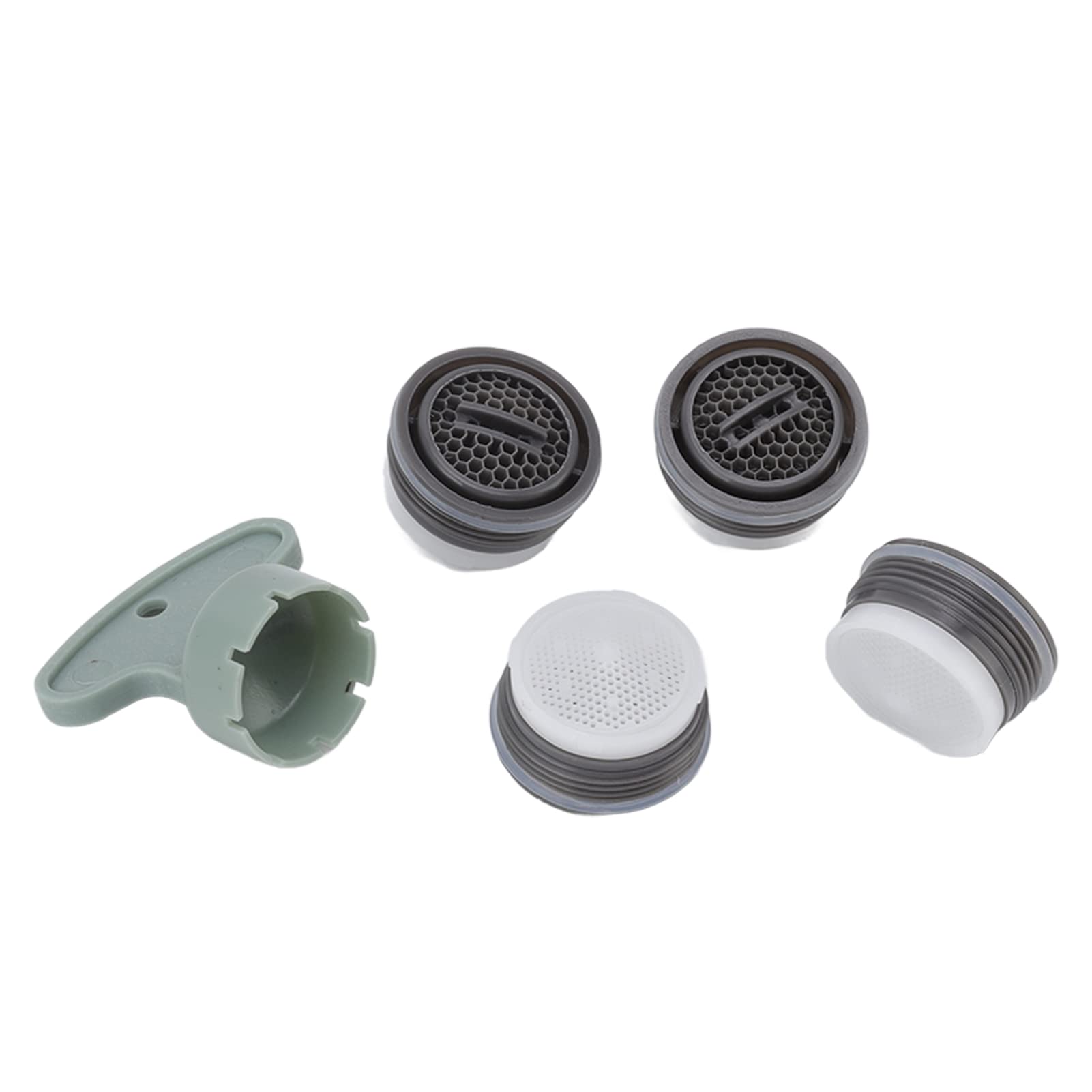 Garosa 5-Piece M20 Faucet Aerator Kit with Wrench - High Efficiency Water Saving Aerators for Kitchen & Bathroom Sink Taps - Perfect for Home Water Conservation & Low-Flow Fixture Replacement