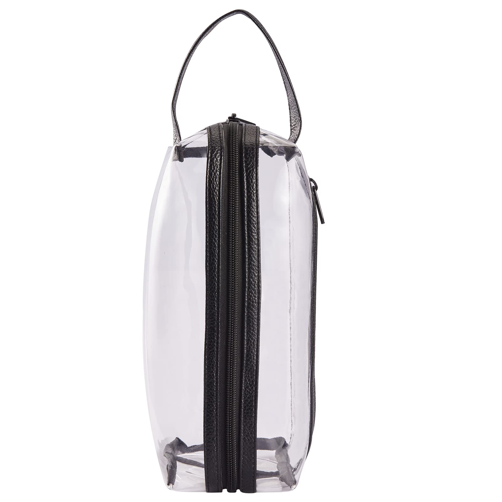 HAOGUAGUA Clear TSA Approved Quart Size Toiletry Bag - Travel Makeup Cosmetic Organizer for Women & Men | Airline Compliant Carry-On Essentials | Perfect for Airport Security & Weekend Getaways