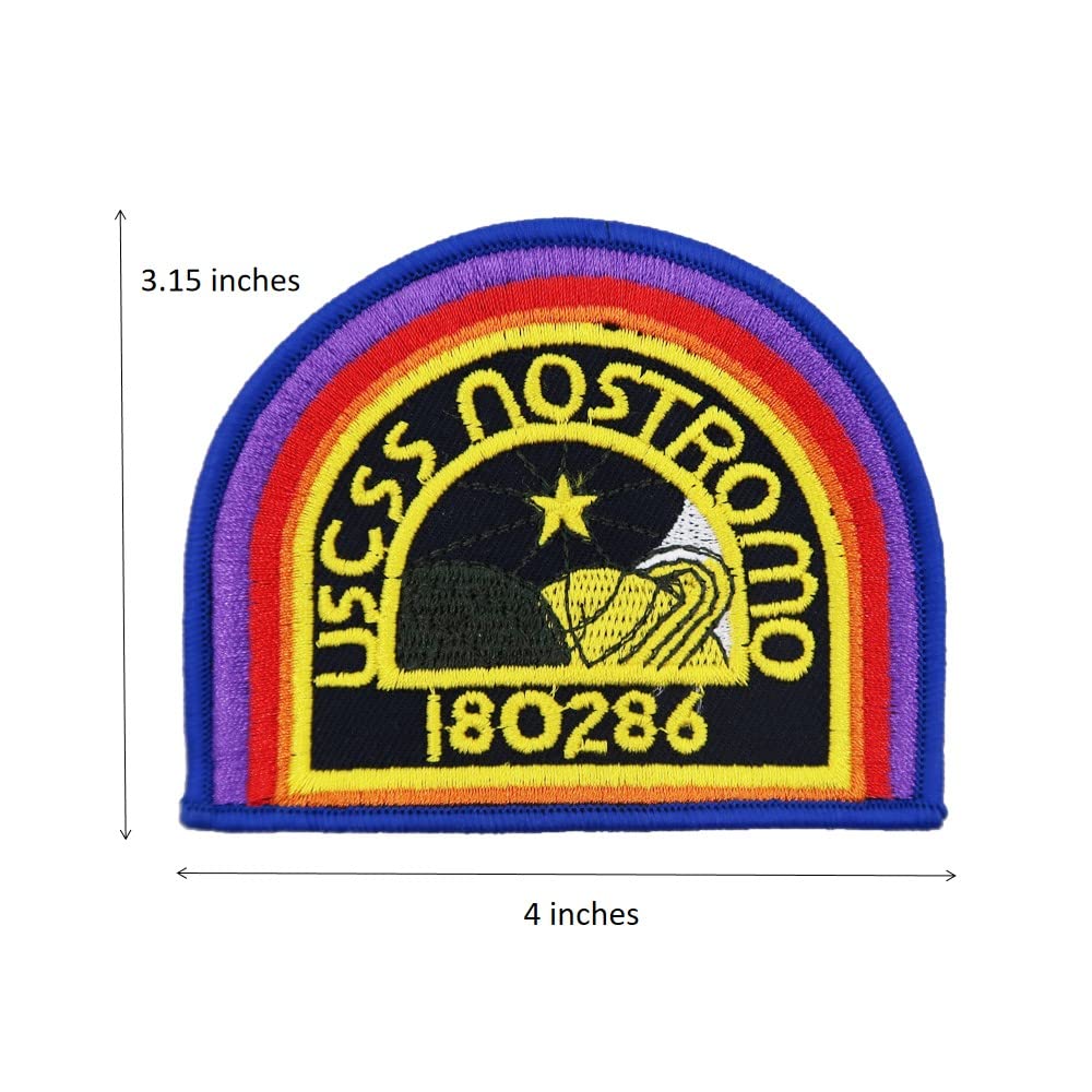 USCSS Nostromo Crew Ripley Embroidered Iron-On Patches - Alien Movie Costume Accessories for Halloween Cosplay & DIY Jacket Decoration