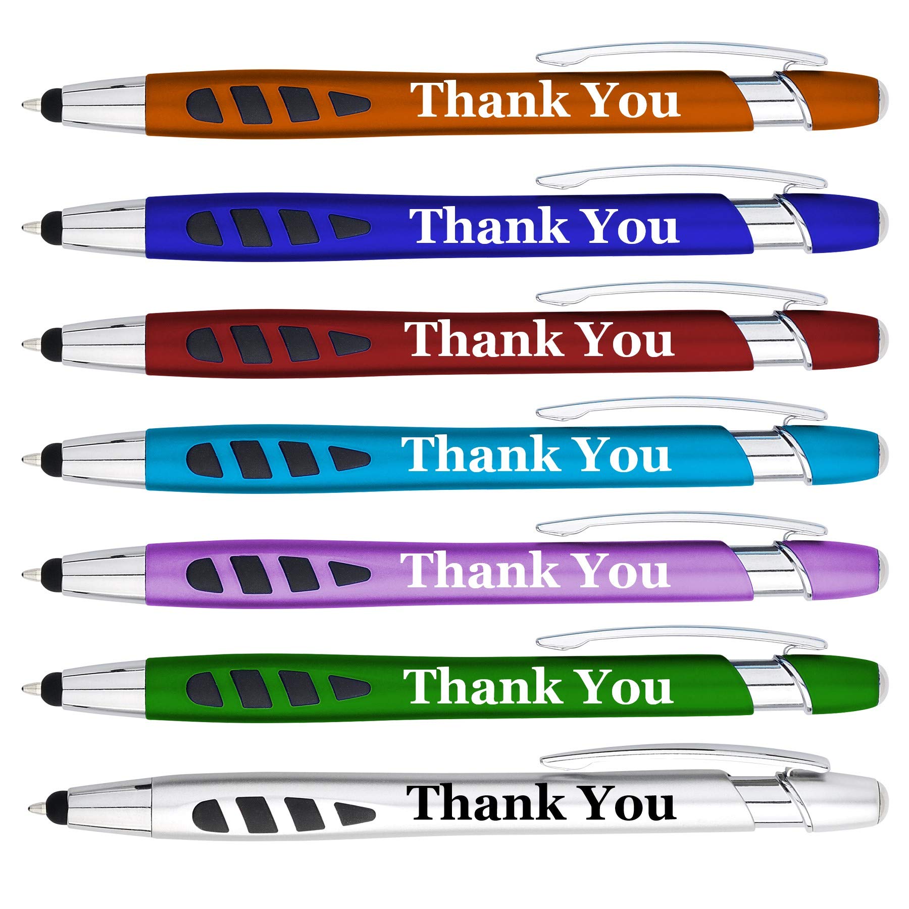 Custom Logo Pens Bulk 300 Pack - 2-in-1 Stylus & Ballpoint Pen for Touchscreen Devices - Green Promotional Pens for Business Gifts, Corporate Events & Parties - Perfect for Office Use, Trade Shows & Giveaways