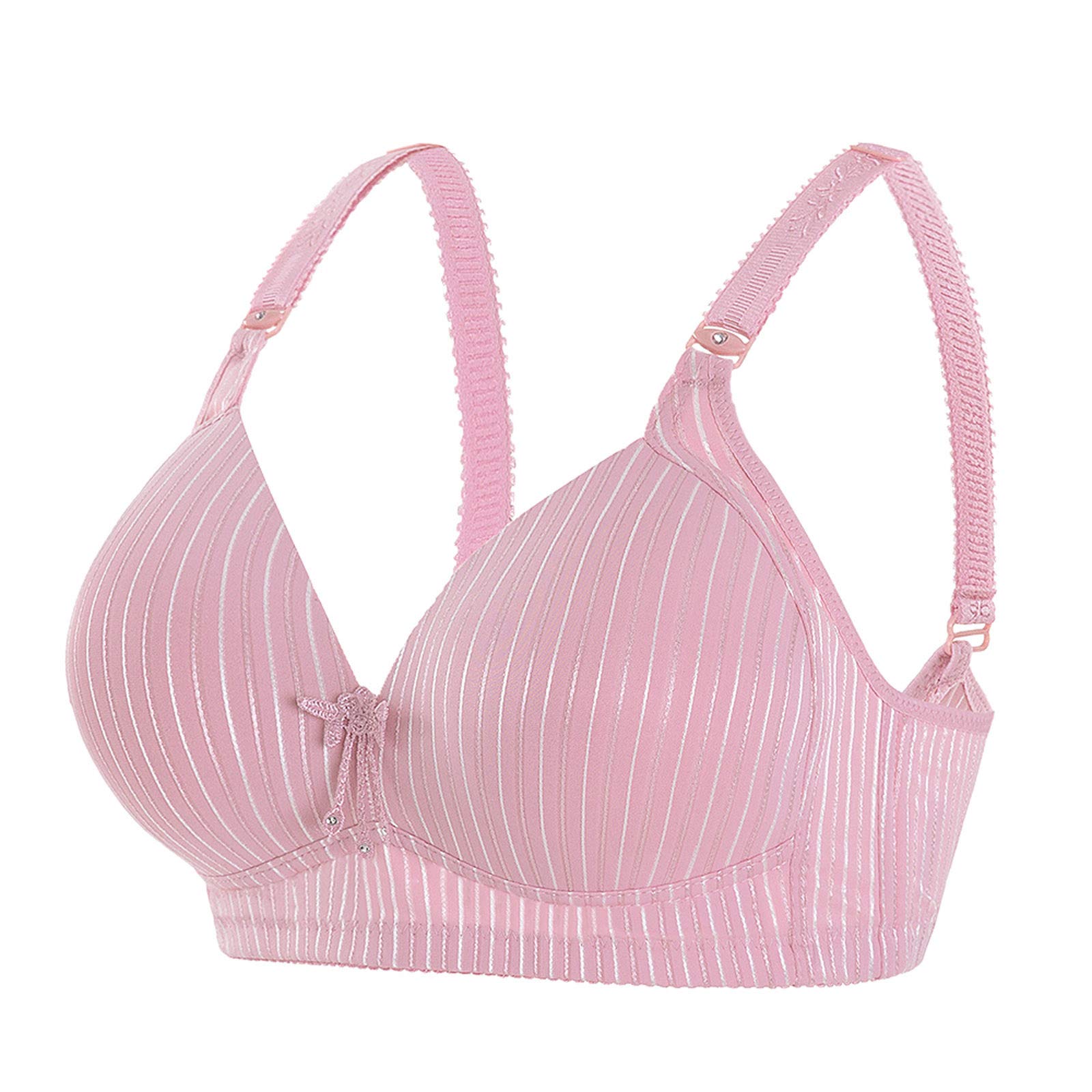 Plus Size Bras for Women - Comfortable & Breathable Full Coverage Underwear - Fashionable Lace Design in Pink - Perfect for Everyday Wear & Special Occasions