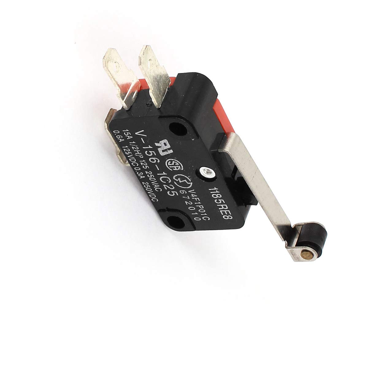 Industrial Micro Limit Switches - NO NC SPDT Snap Action with Long Hinge Roller Lever Arm - Perfect for CNC Machines, Conveyor Systems & Automation Equipment