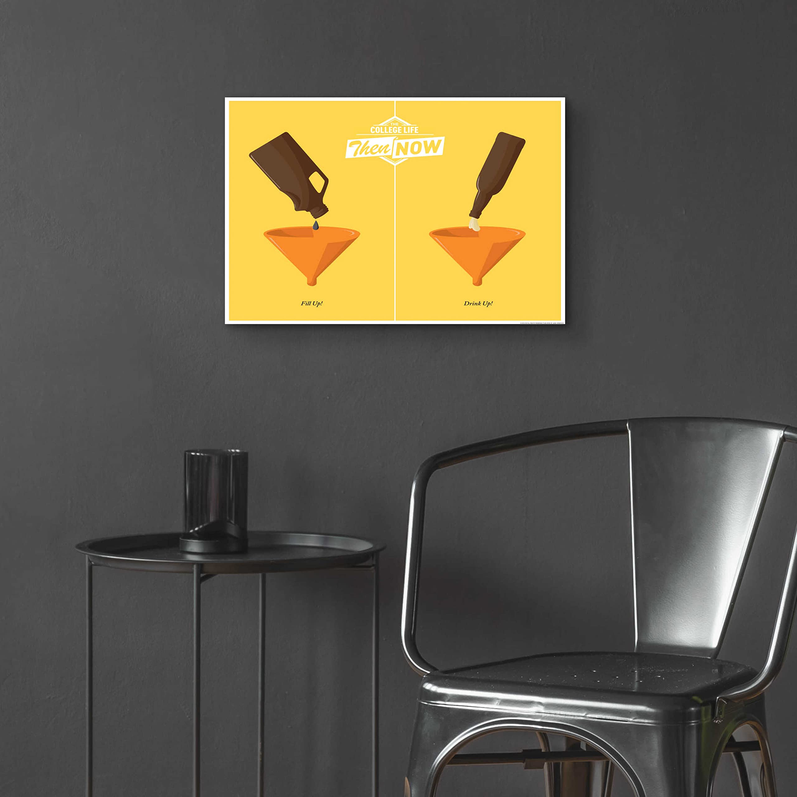 Epic Art 'Drink Up' by JJ Brando - Premium Acrylic Glass Wall Decor 24x16 Inches - Perfect for Living Room, Bar & Home Office Decor