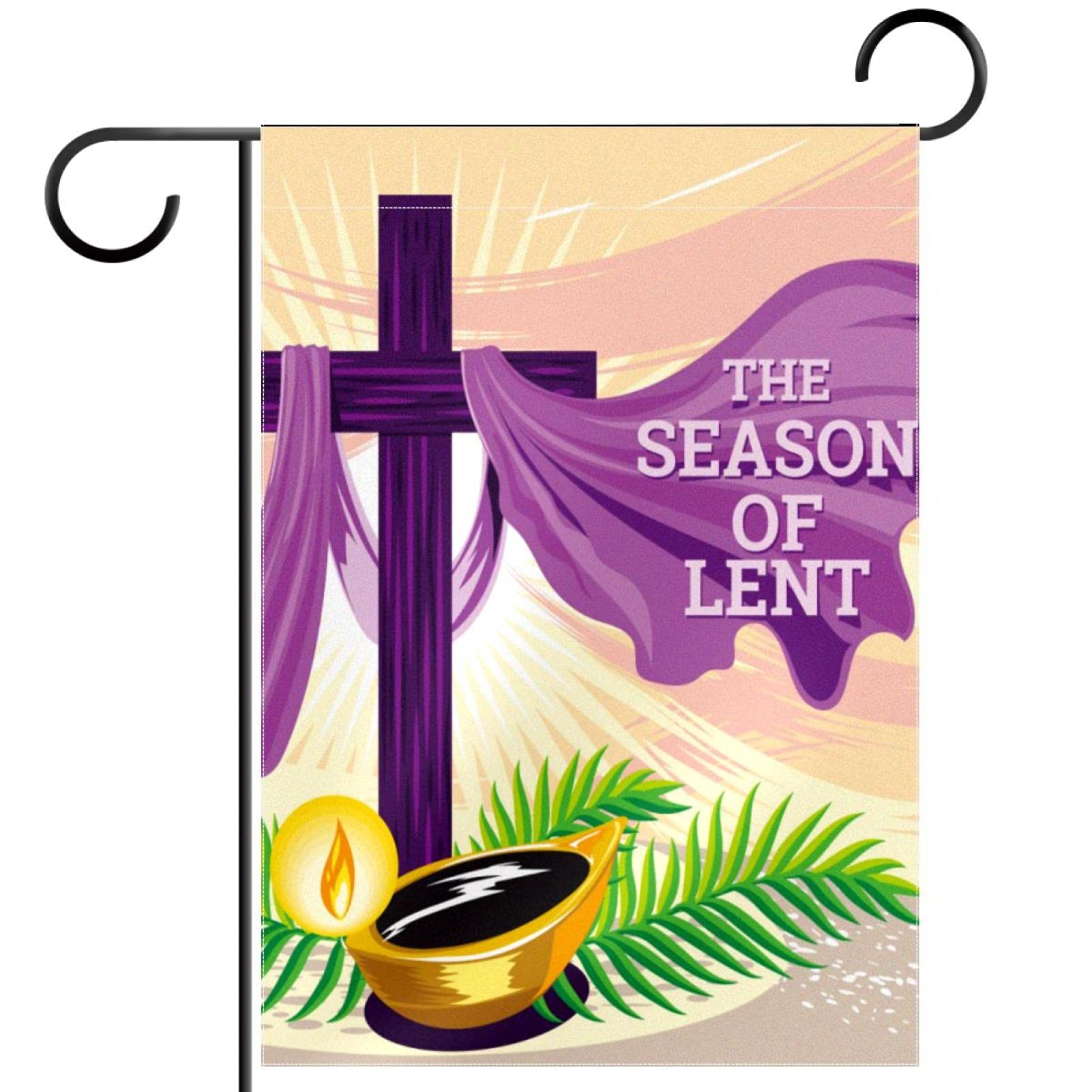 12×18 Inch Double Sided Holy Week Garden Flag - Lenten Season Yard Banner for Outdoor Decor, Easter Party & Home Decoration | Weather-Resistant Holiday Flag for Church, Porch & Garden Display