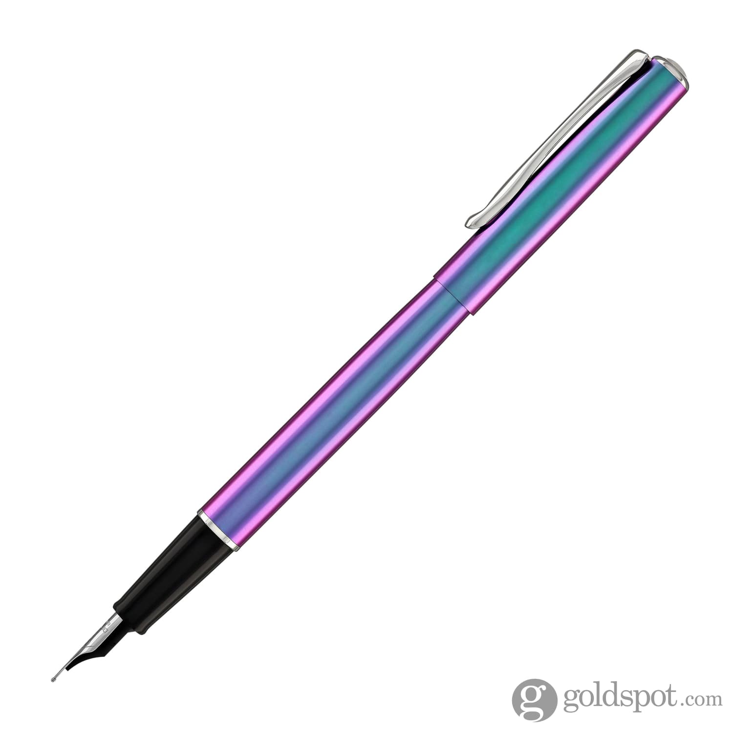 Premium Diplomat Traveller Fountain Pen - Funky Petrol Blue Ink Luxury Writing Instrument for Professionals & Collectors - Perfect for Business Signatures, Journaling & Gift Giving