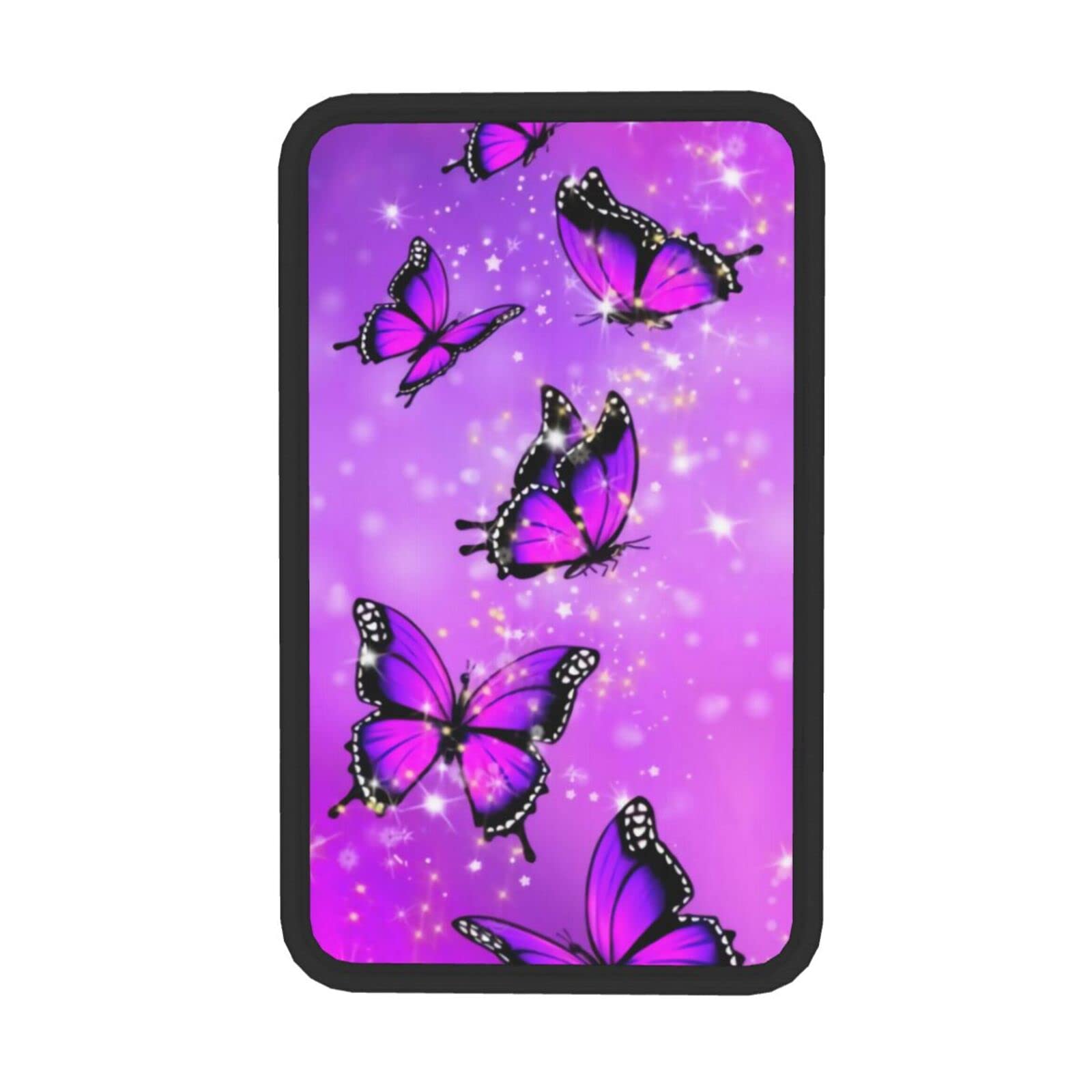 **Dream Purple Butterfly Car Armrest Cover – Universal Soft Waterproof Console Pad for Women & Girls – Fashionable & Cute Auto Accessory – Perfect for Sedans, SUVs & Long Drives**