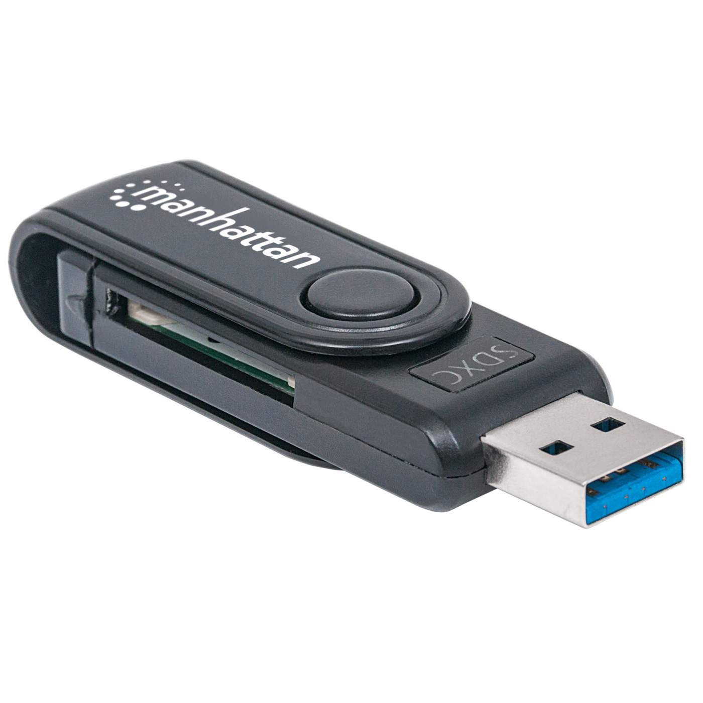 Mini Multi Card Reader/Writer - USB 3.0 Portable Memory Card Adapter for SD/TF/CF/MS - Compatible with PC, Mac, Laptop - Perfect for Photographers, Travelers & Data Transfer