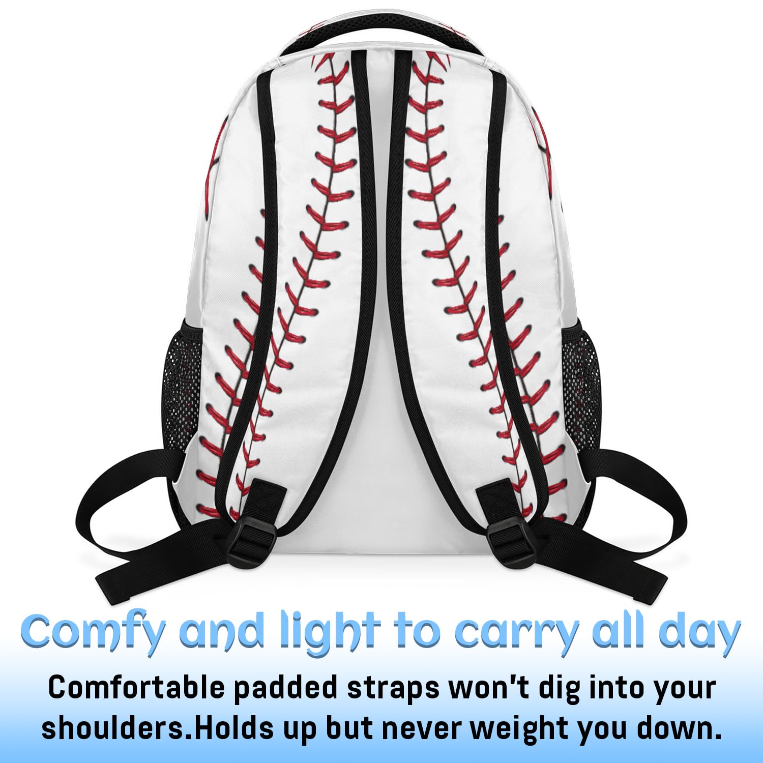 **Baseball Backpack for Women & Men - Durable School Bookbag for Kids, Girls & Boys - Laptop Computer Bag for Travel, Work & Casual Use - Perfect for School, Sports & Everyday Carry**