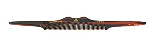 Stylish Handmade Cellulose Acetate Hair Comb Set - Unbreakable Tortoise Shell Design, Fine Tooth Comb for Men & Women, Anti-Static Mustache & Teasing Comb (Pack of 3) - Perfect for Travel, Salon & Daily Grooming