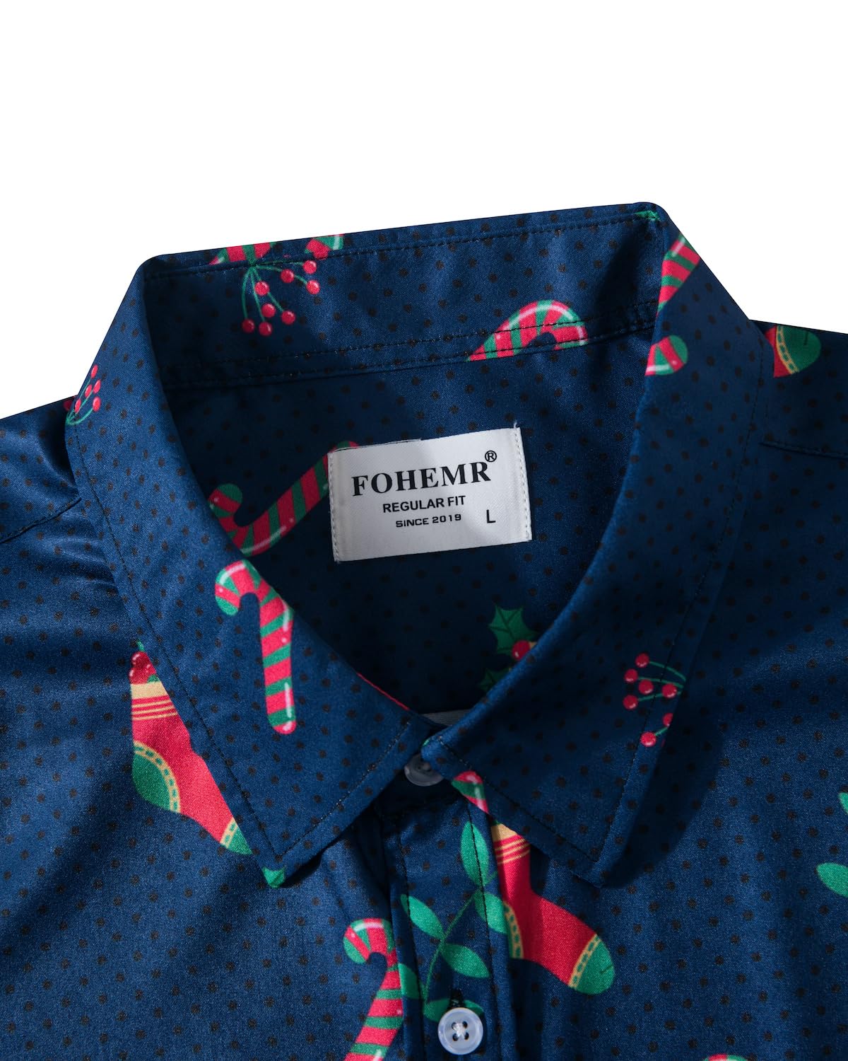 Funny Ugly Christmas Shirt for Men - Santa Claus Holiday Hawaiian Short Sleeve Button Down Dress Shirt | Perfect for Office Parties, Family Gatherings & Festive Celebrations