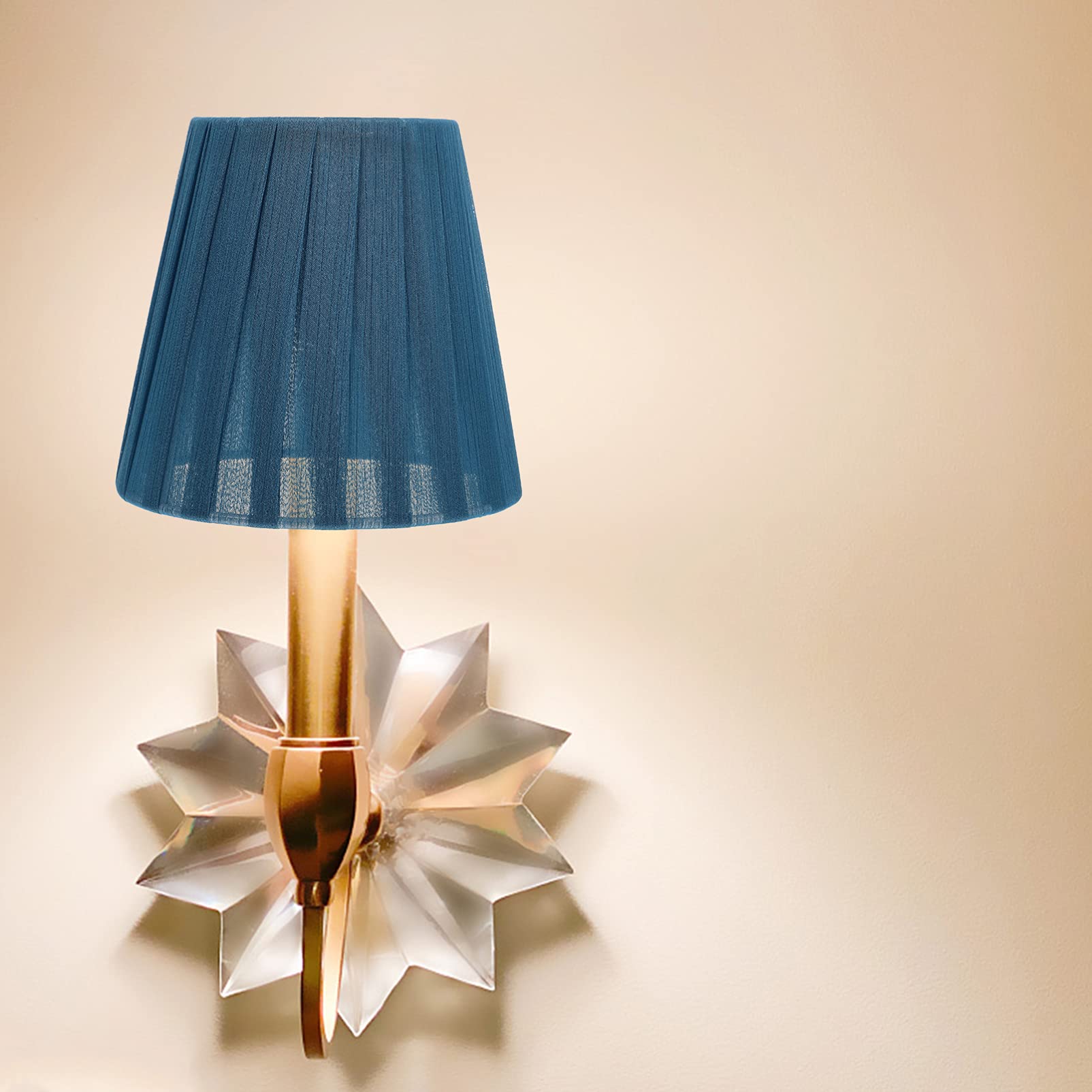 Balacoo 6-Piece Modern Drum Fabric Lamp Shade Set - Replacement Lampshades for Table Lamps, Floor Lamps & Wall Lights in Blue | Home Decor & Living Room Lighting Upgrade