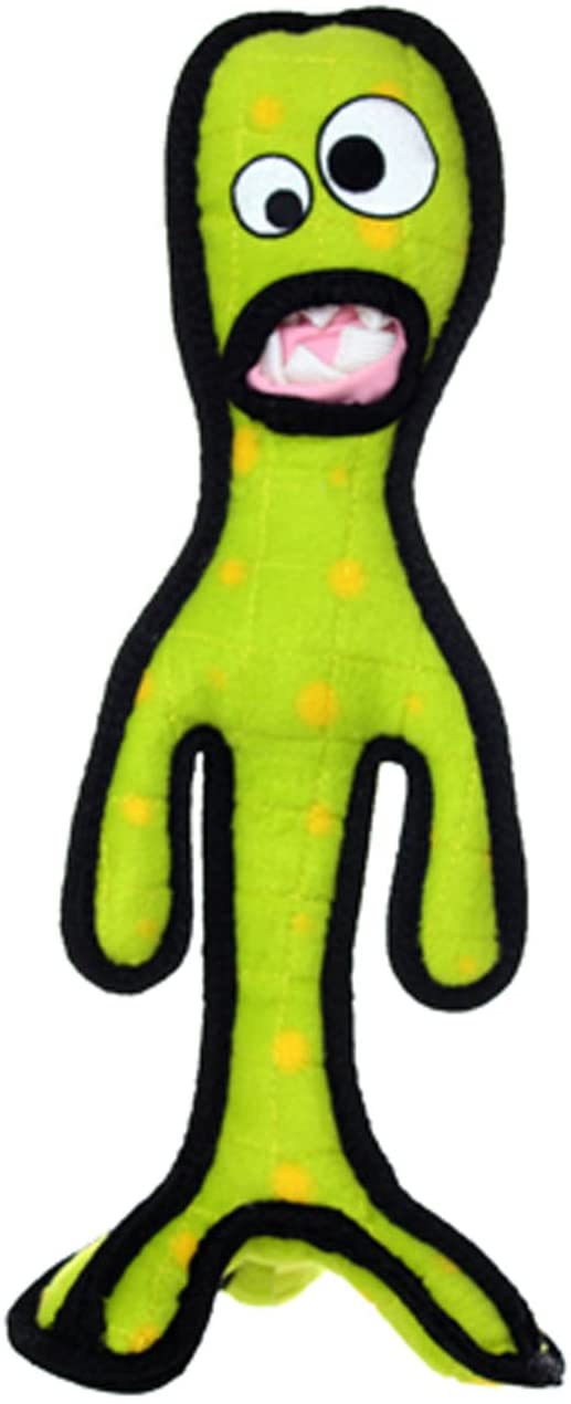 TUFFY G6 Alien Dog Toy - Durable Chew Toy for Aggressive Chewers, Interactive Play & Teeth Cleaning - Perfect for Large & Medium Dogs