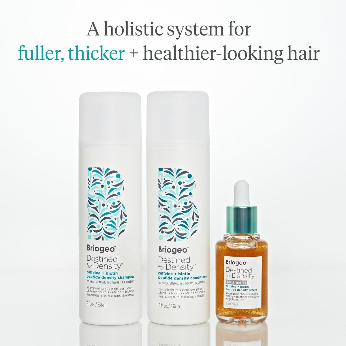Destined For Density Caffeine & Biotin Peptide Shampoo for Hair Growth - Volumizing & Thickening Treatment for Thinning Hair - Daily Use for Men & Women