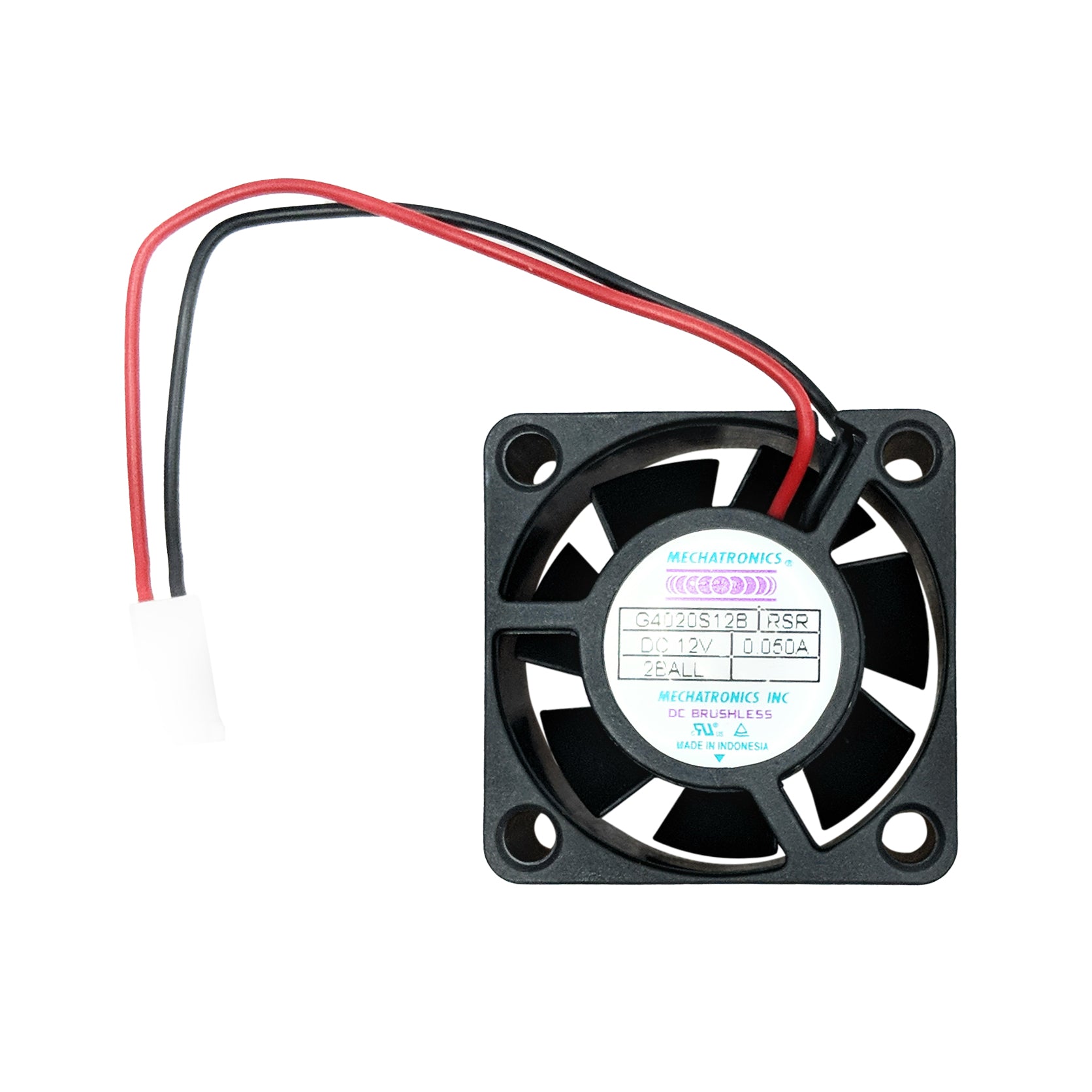 40x40x20mm 12V DC Ball Bearing Cooling Fan - High Speed Mechatronics Fan G4020S12B-RSR-1456 for PC, Electronics, and 3D Printer Cooling