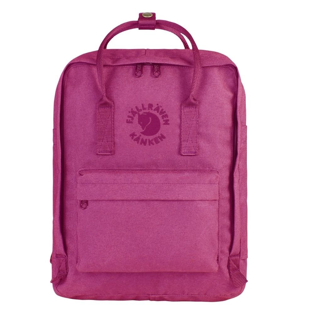 Fjallraven RE KÅNKEN Backpack - Lightweight Waterproof Daypack for Women & Men, Pink Rose - Perfect for School, Travel, Hiking & Outdoor Adventures