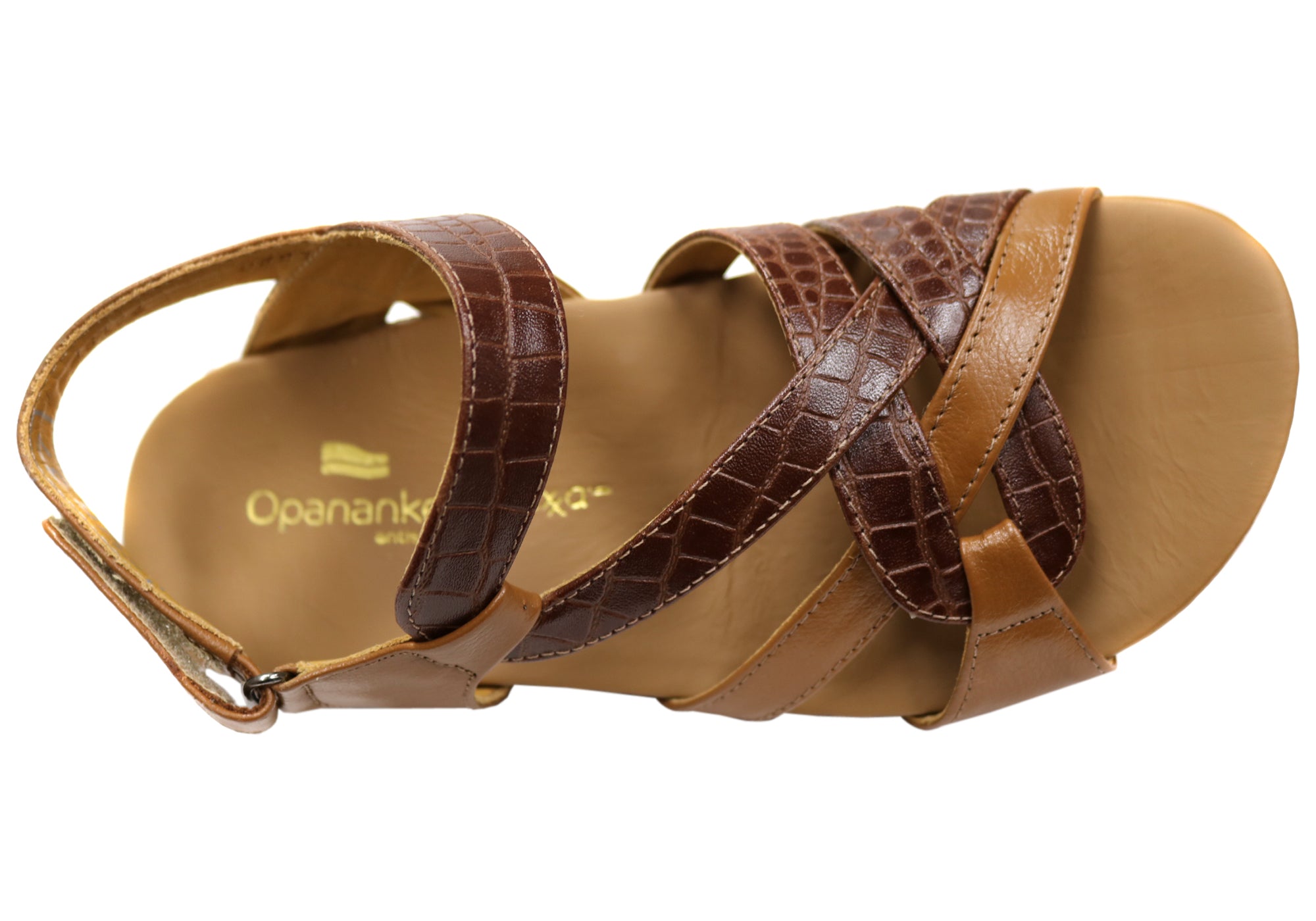 Anita Women's Comfortable Brazilian Leather Sandals - Breathable Open Toe Casual Sandals for Summer, Beach, and Vacation Wear
