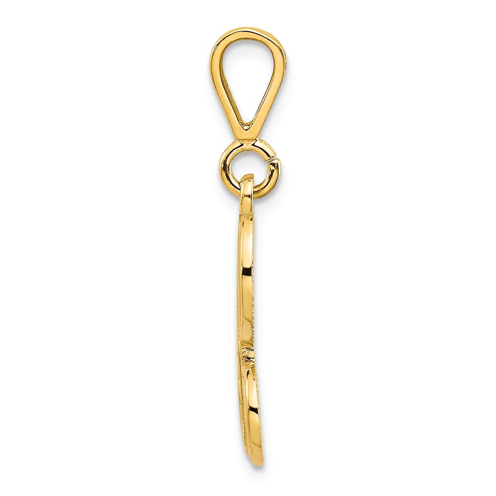 FJC Finejewelers 14k Yellow Gold Initial H Charm Pendant Necklace - Personalized Jewelry Gift for Women, Birthday, Anniversary & Everyday Wear