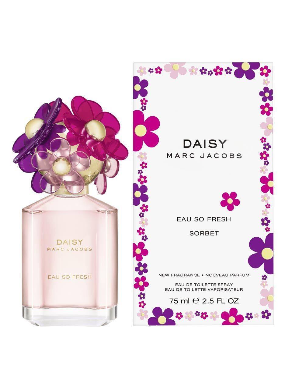 Daisy Eau So Fresh Sorbet 2.5 oz Eau de Toilette Spray for Women - Floral Fruity Fragrance for Daytime Wear & Summer Occasions