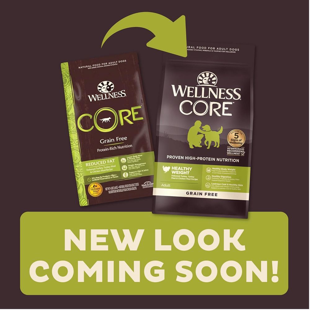 CORE Healthy Weight Turkey Adult Dog Dry Food - High Protein, Grain-Free Kibble for Weight Management - Perfect for Overweight or Less Active Dogs