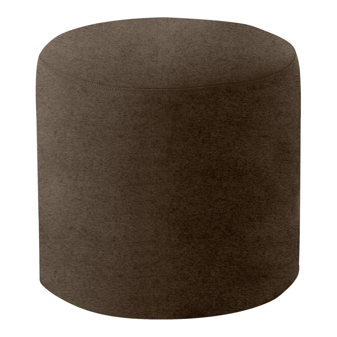 Softline Drum Pouf Ottoman - Round Footstool with Soft Fabric, Perfect for Living Room, Bedroom, or Nursery - Versatile Seating & Footrest for Home Decor