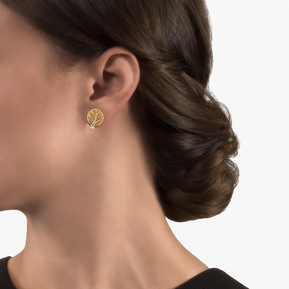 Exquisite Botanical Leaf Earrings with Genuine Diamonds - Elegant Nature-Inspired Jewelry for Women - Perfect for Weddings, Parties & Everyday Wear