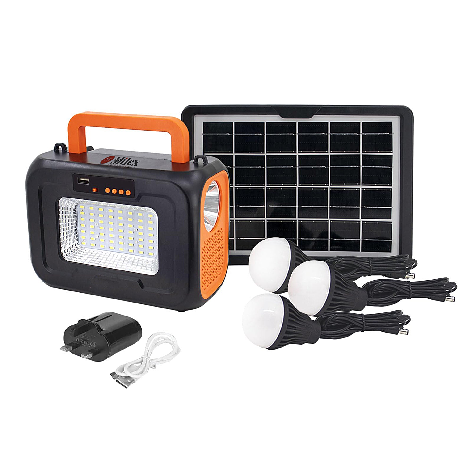 MILEX Insta Solar Generator - Portable Power Station for Camping, Emergencies & Off-Grid Living - Solar Powered Backup Battery for Home & Outdoor Use
