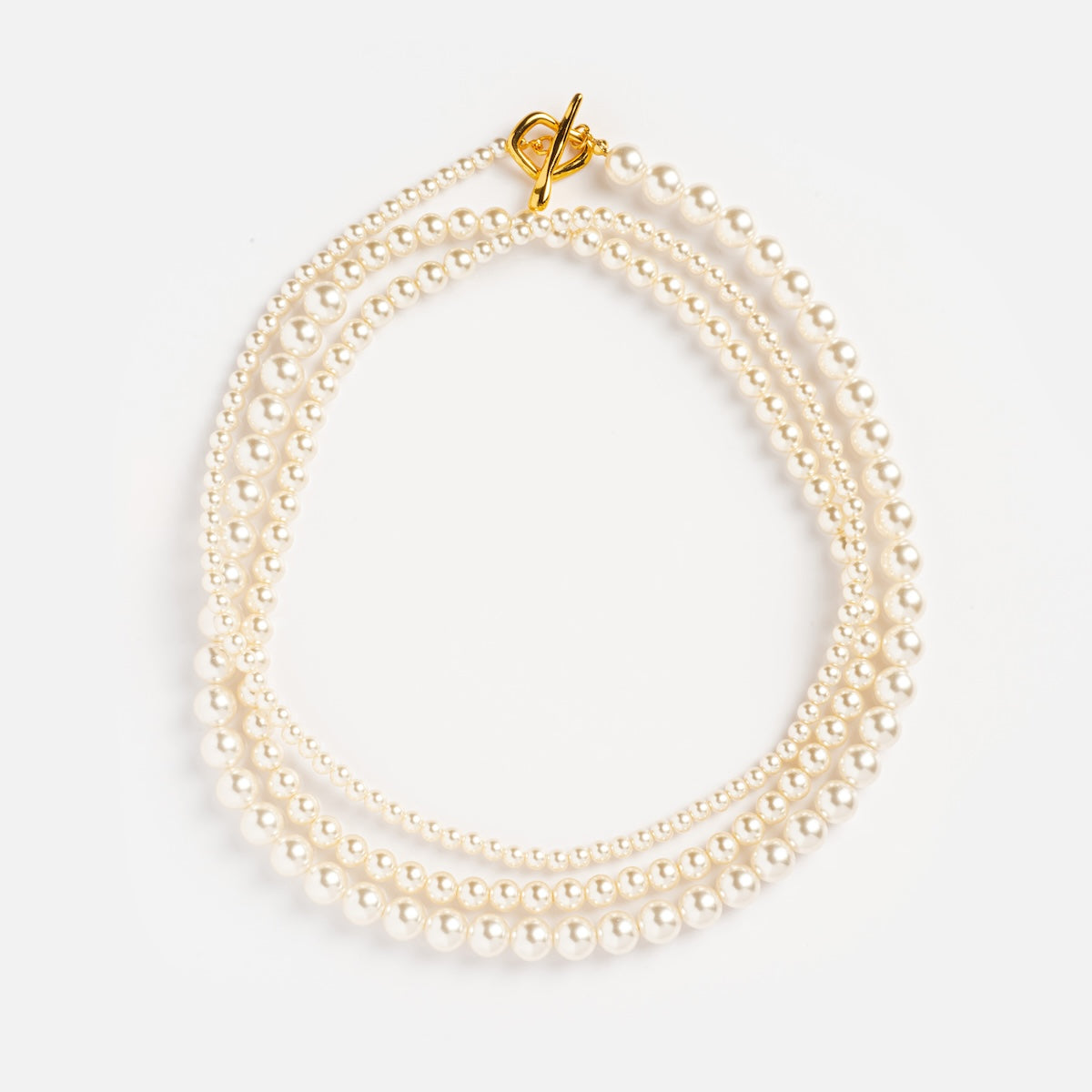 Elegant Louise Pearl Necklace for Women - Classic White Cultured Pearls with Sterling Silver Clasp | Perfect for Weddings, Parties & Special Occasions