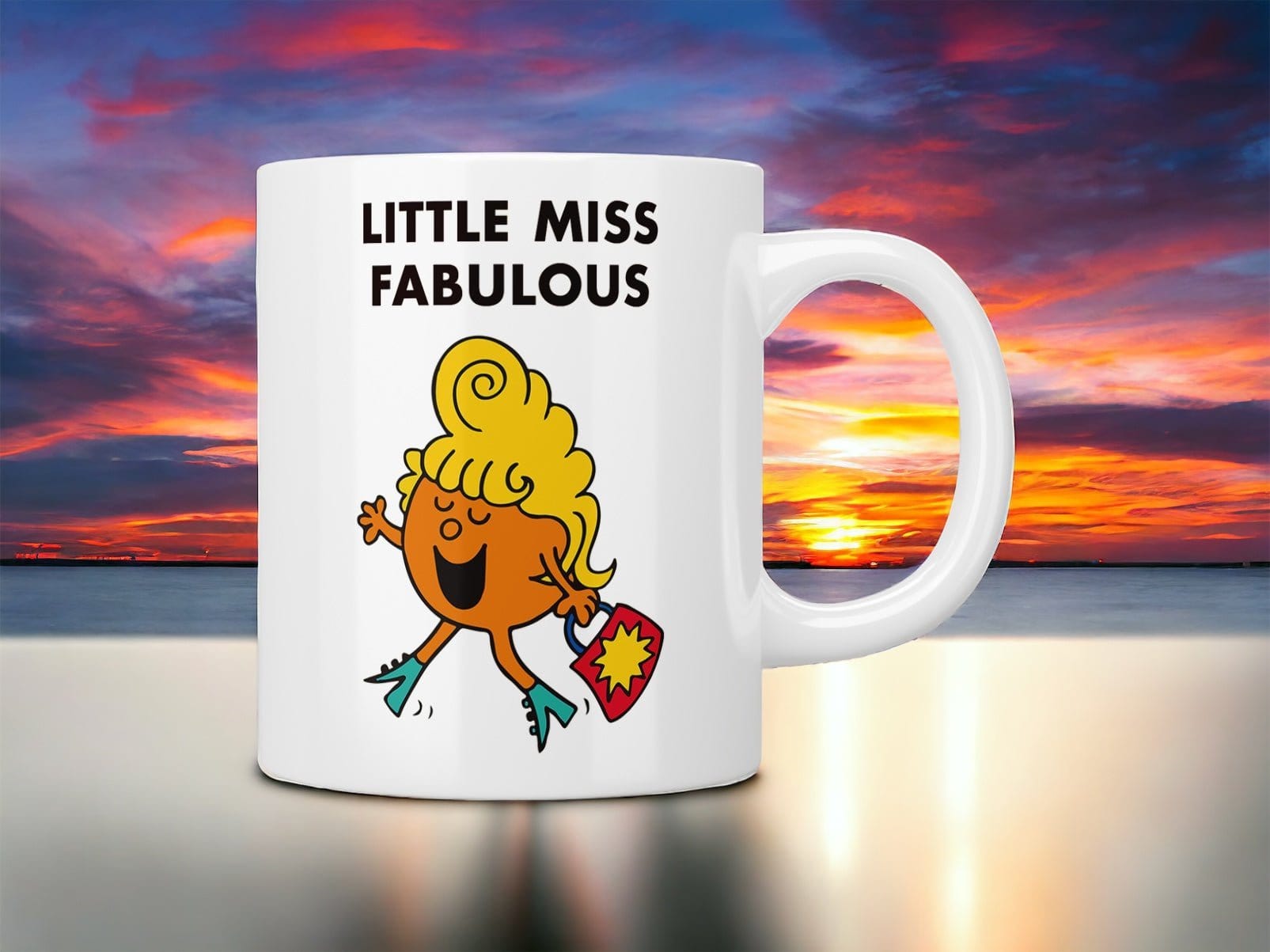 Little Miss Fabulous Coffee Mug - Funny & Inspirational Ceramic Cup for Tea, Coffee & Hot Drinks - Perfect Gift for Women, Office Use & Home Decor