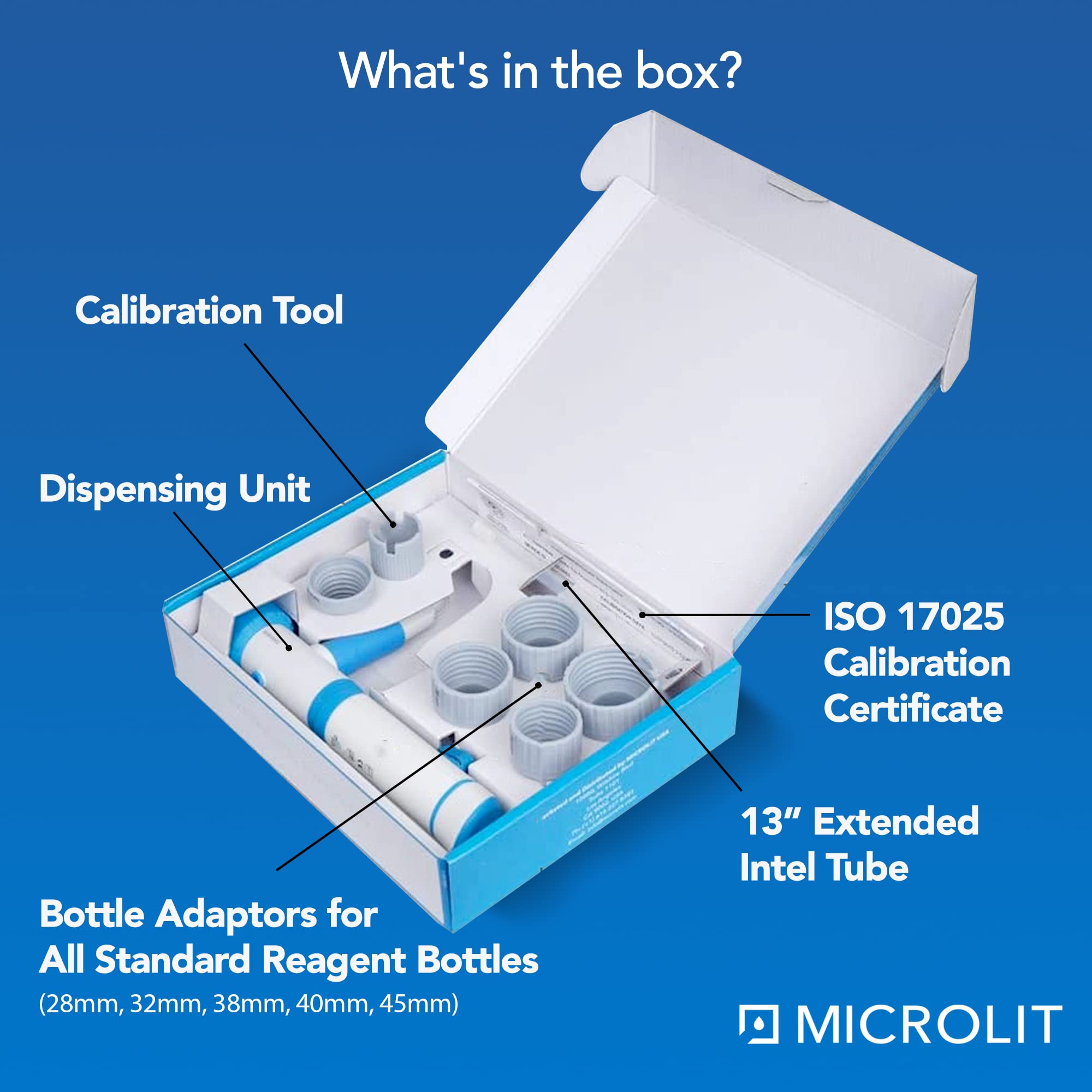 SCITUS BottleTop Dispenser 10-100ml | Laboratory Equipment for Precise Chemical, Oil & Solvent Dispensing | Safe Reagent Transfer from Bottles | Ideal for Research Labs & Chemistry Experiments