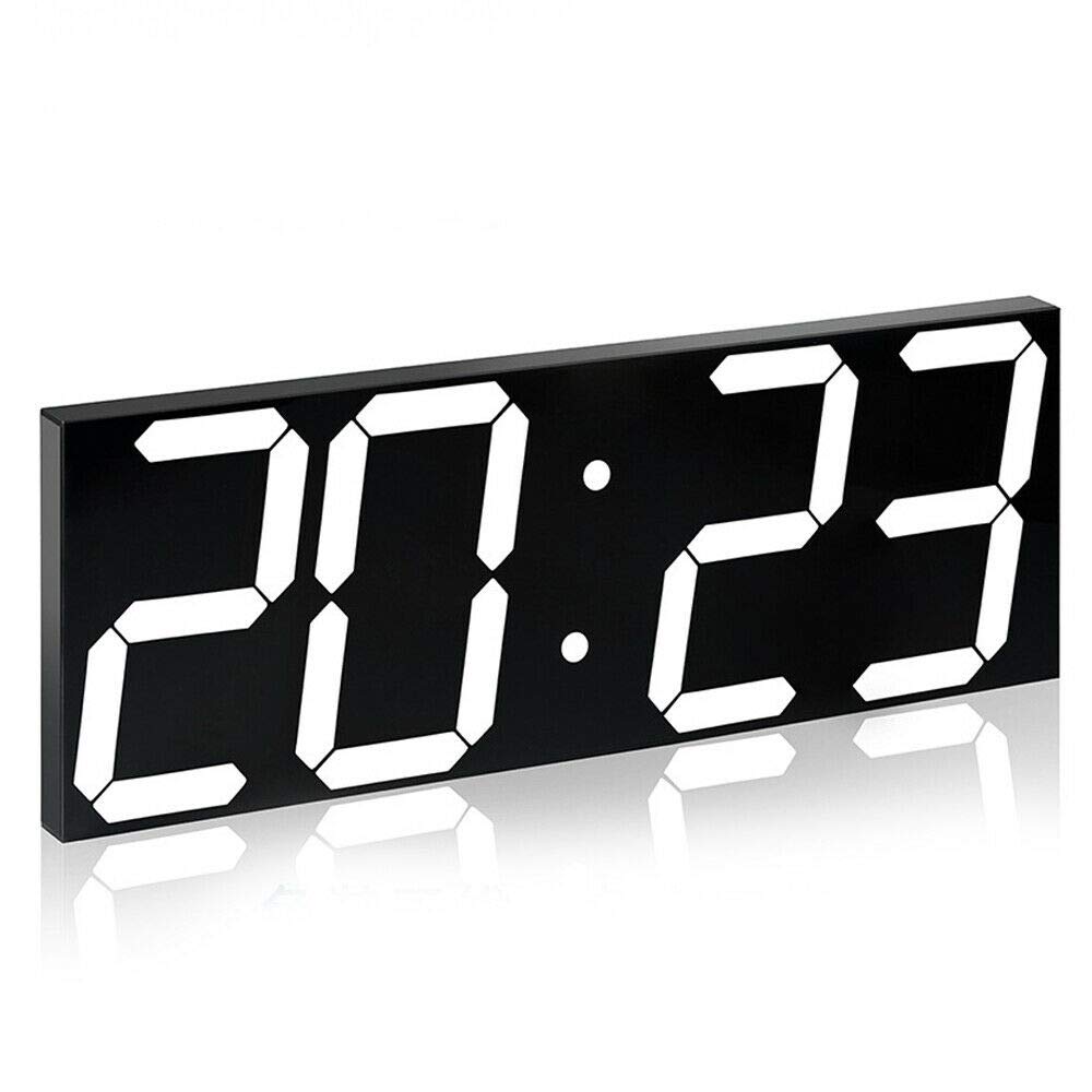 YIYIBYUS Digital Alarm Clock with Remote Control - Large LED Display, Countdown Timer, Adjustable Brightness - Modern Mirror Wall & Desk Clock for Bedroom, Home Office - Perfect for Students, Professionals & Seniors - Ideal for Nightstands, Workstations & Gift Giving