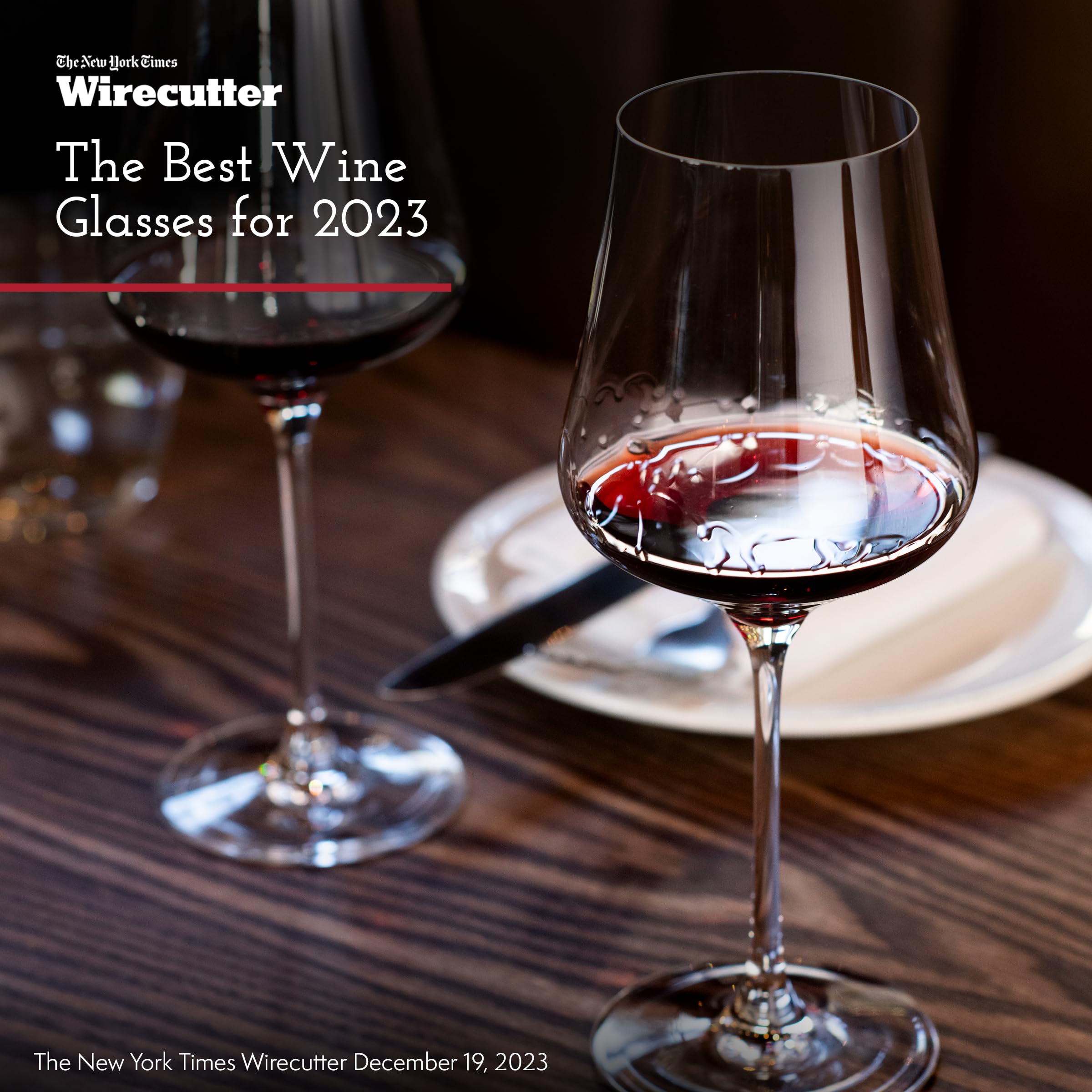 Premium Gabriel-Glas StandArt Crystal Wine Glasses Set of 4 with Gift Box - Universal Stemware for Red & White Wine - Lead-Free, Dishwasher Safe 16oz - Perfect for Dinner Parties, Weddings & Wine Tasting Events