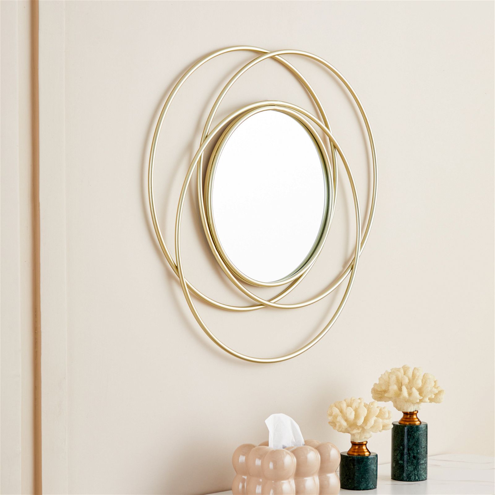 Criterion Ava Mirror 700mm Ellipse Optical Design - Premium Bathroom Vanity Mirror for Modern Home Decor & Makeup Application