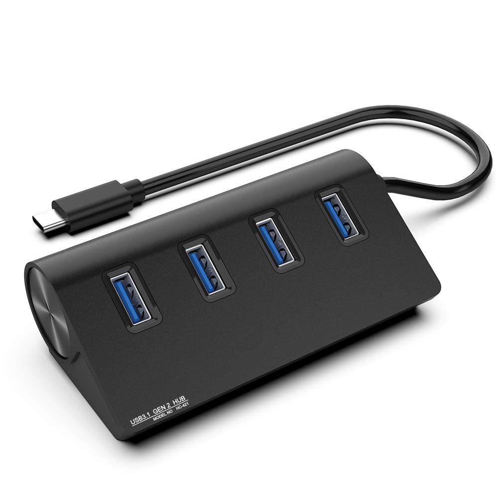 USB C Hub 4-Port Adapter 10Gbps - for MacBook, Laptop & Surface Pro